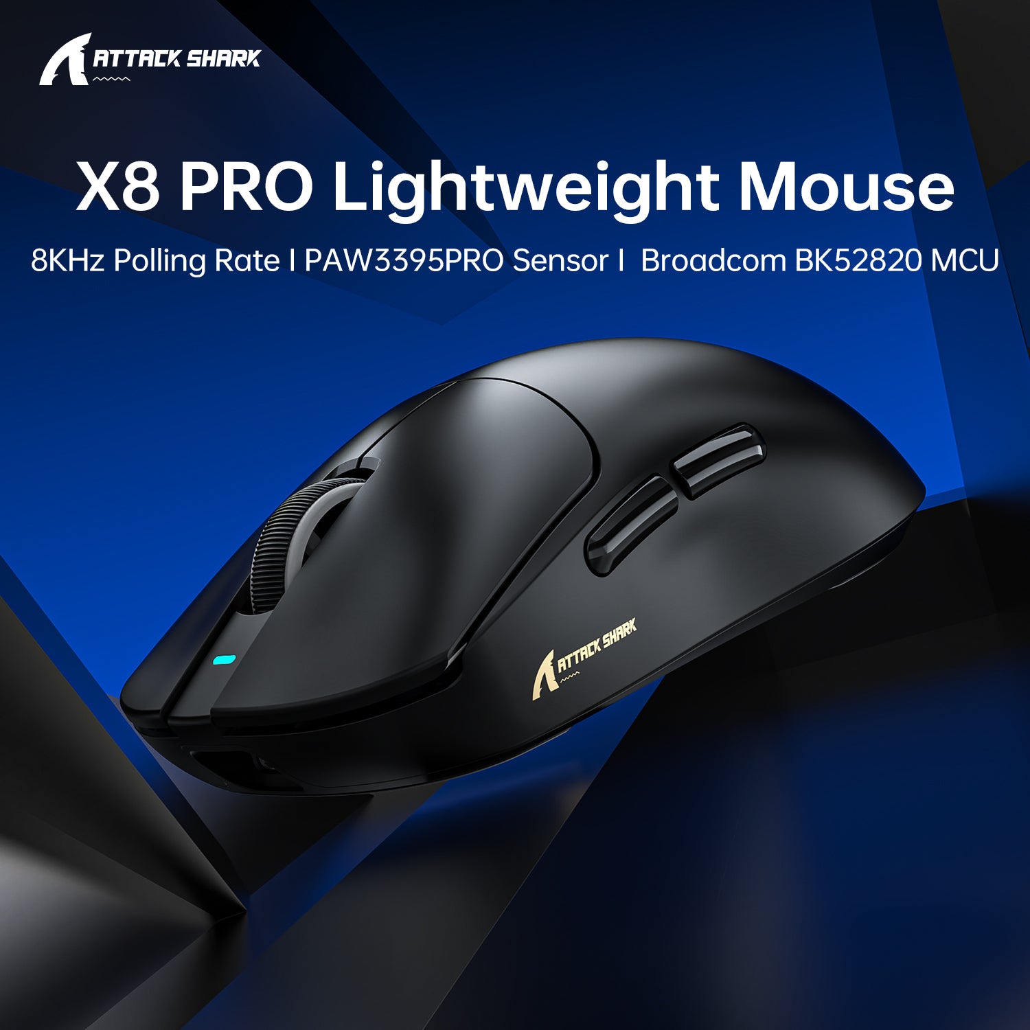 ATTACK SHARK X8PRO トライモード ワイヤレス ゲーミングマウス 40000 DPI 超軽量