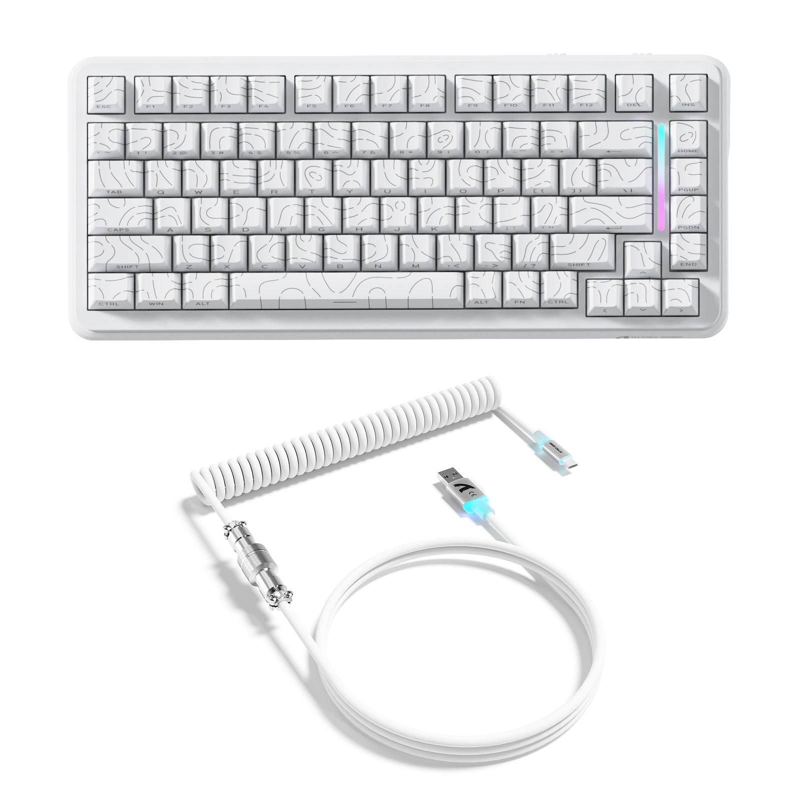 ATTACK SHARK X82PRO HE マグネティックキーボード(C01Ultra RGBコイルケーブル付属)