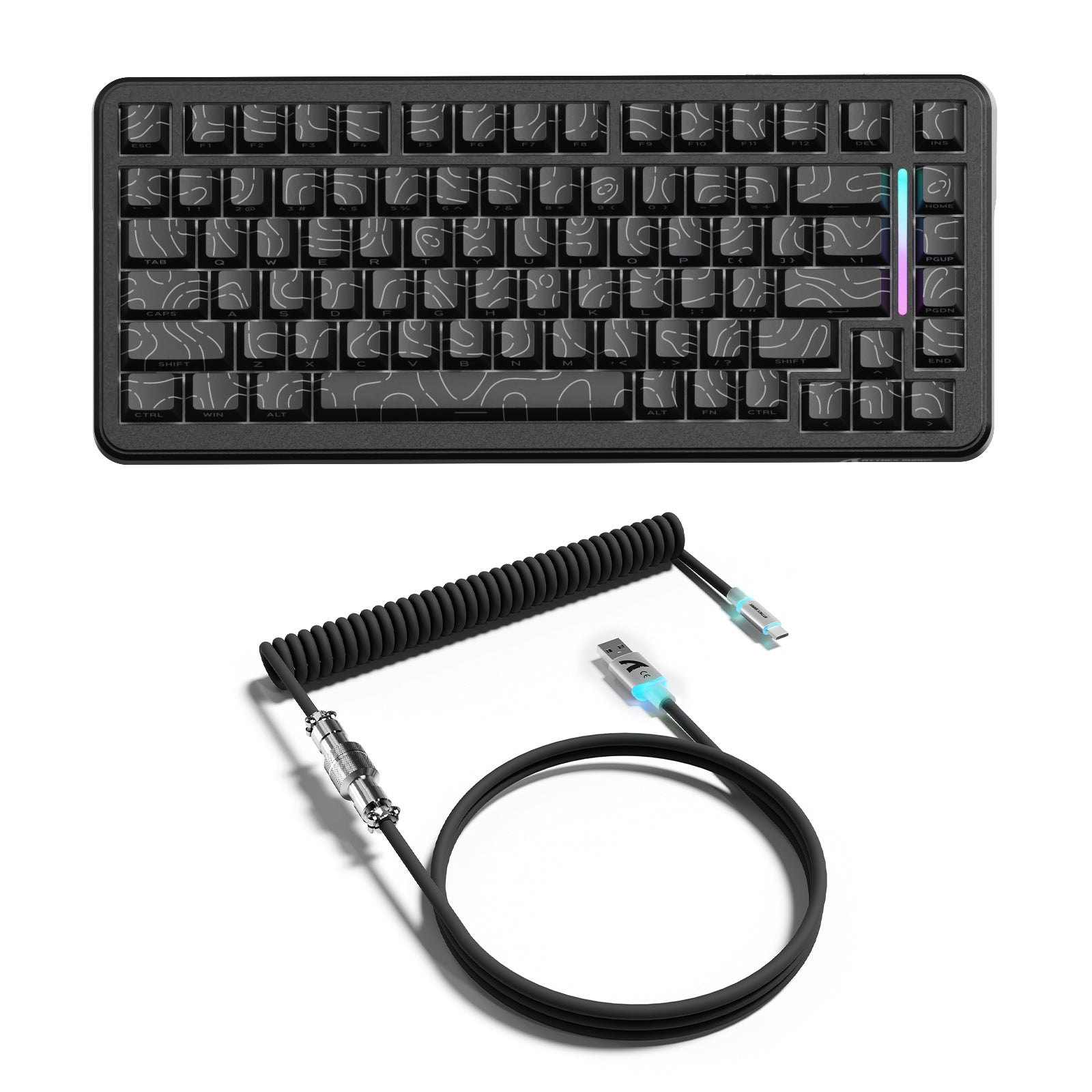 ATTACK SHARK X82PRO HE マグネティックキーボード(C01Ultra RGBコイルケーブル付属)