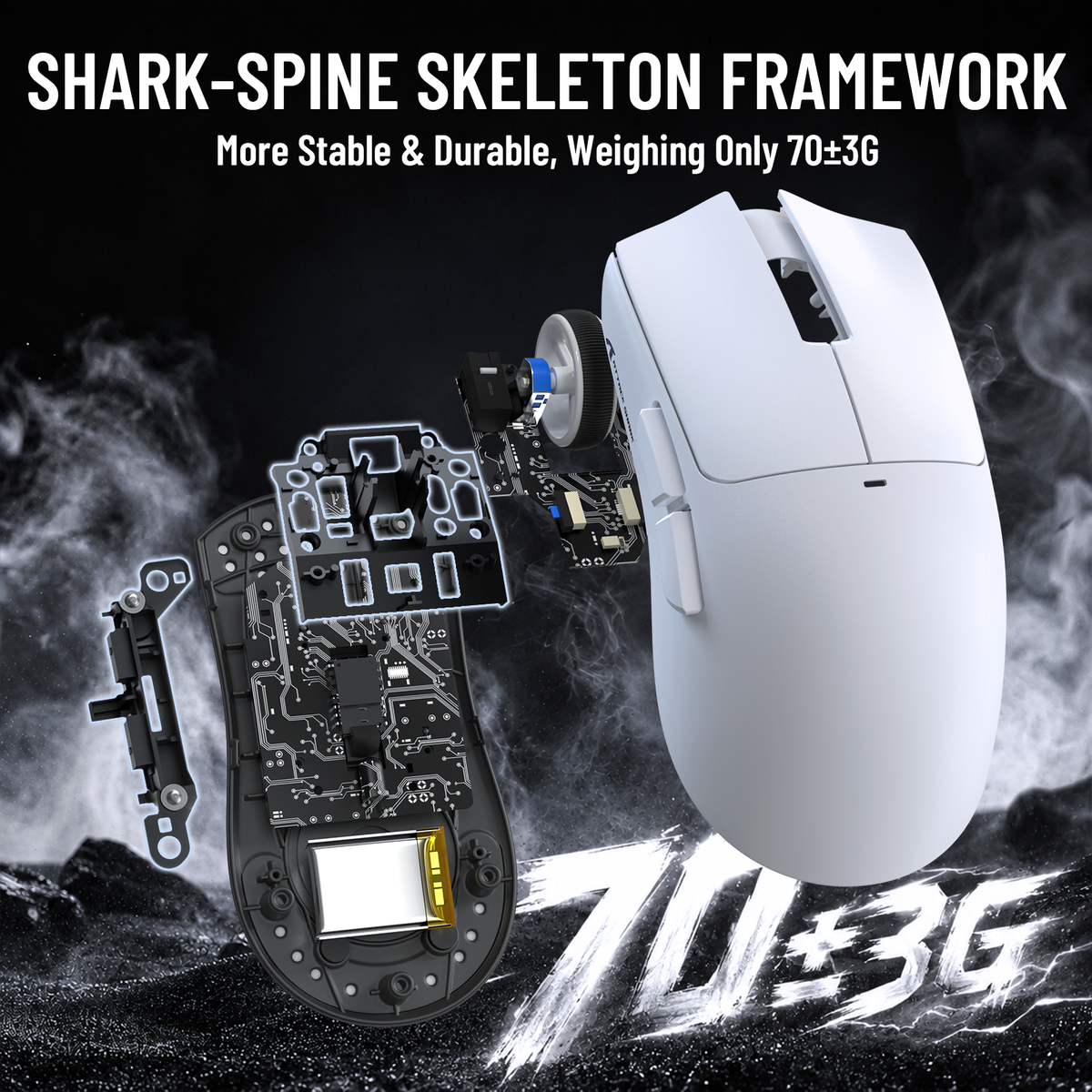 ATTACK SHARK X11 PRO V2 ワイヤレスゲーミングマウス TFTディスプレイ付き充電ドック C06コイルケーブル付き