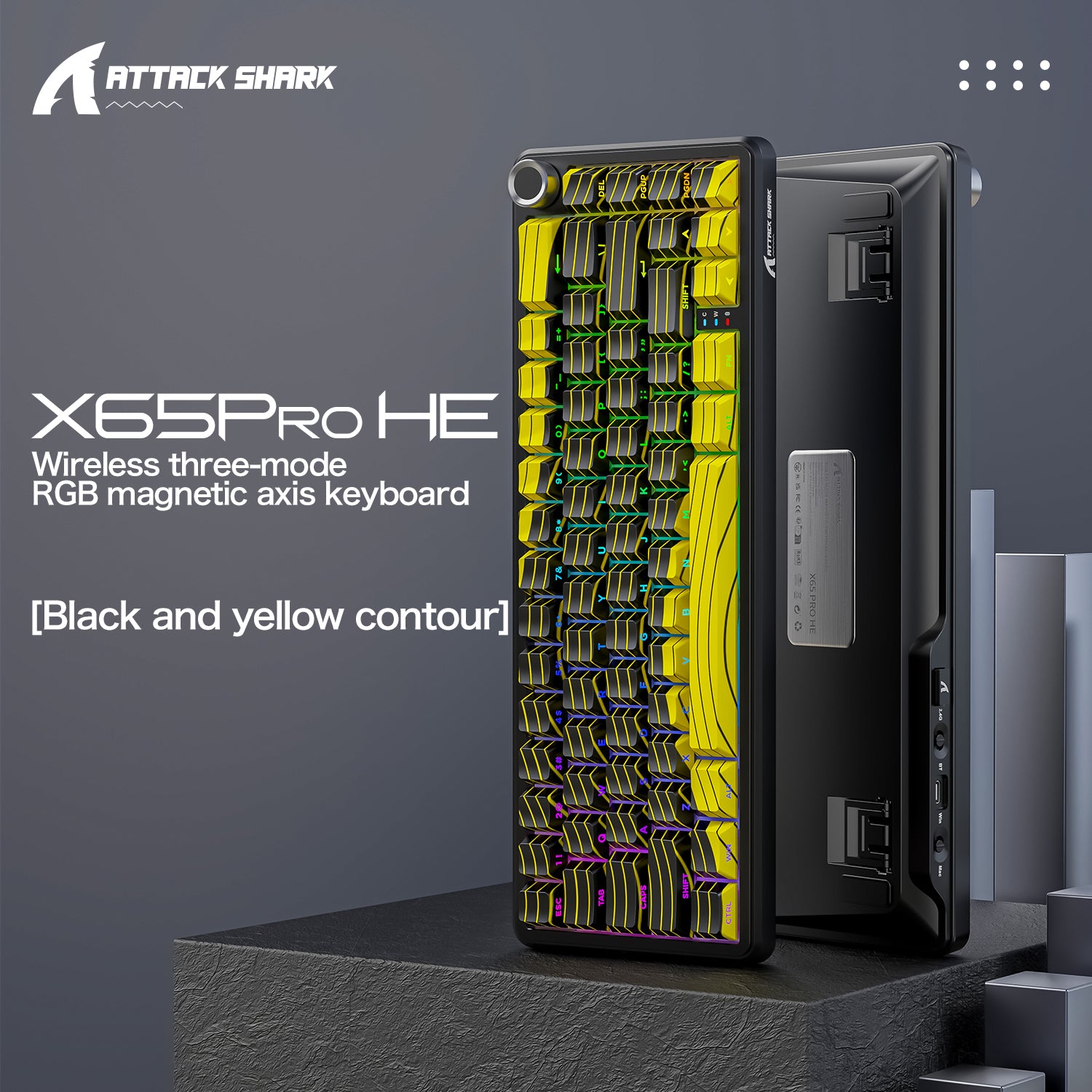 ATTACK SHARK X65PRO HE ラピッド トリガー キーボード