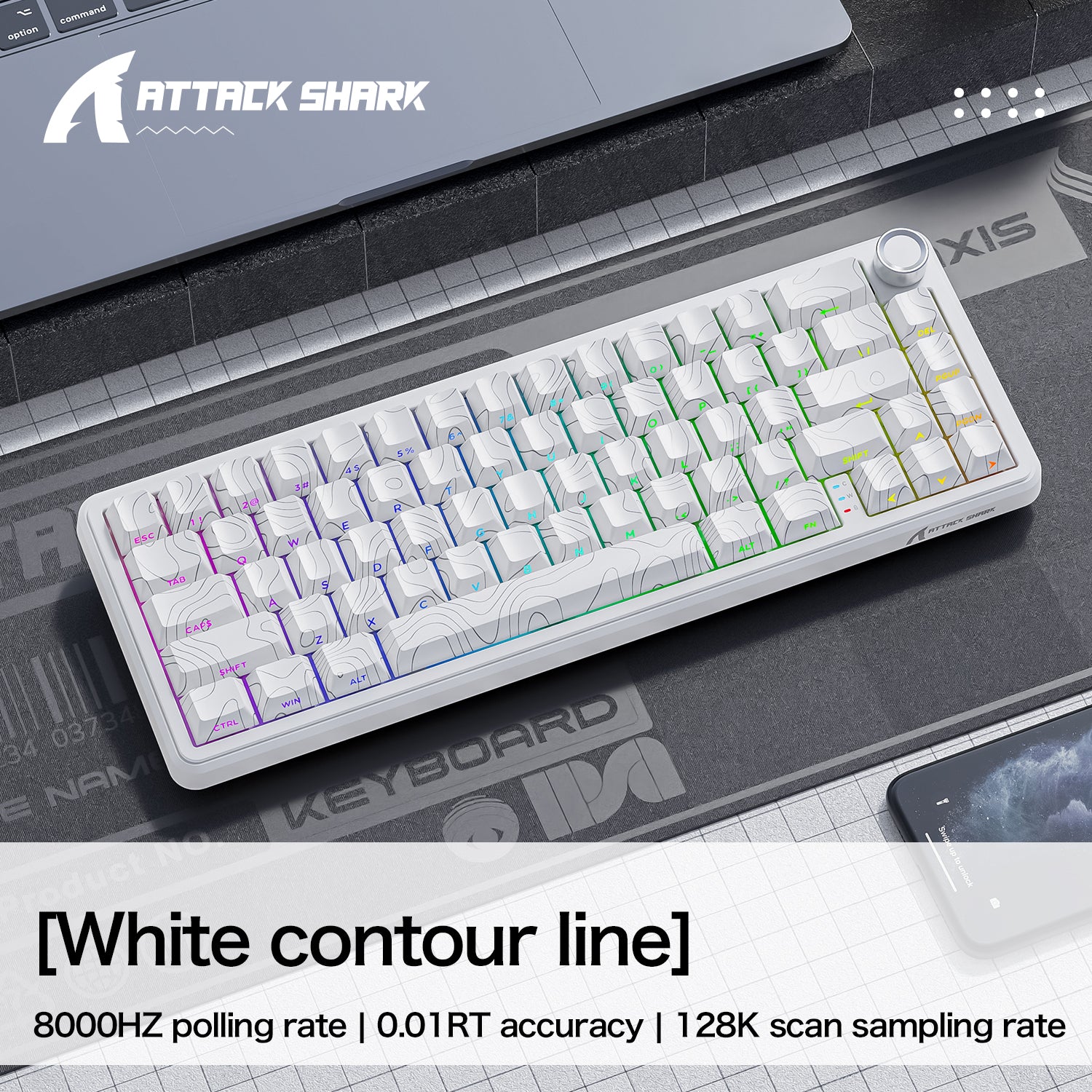 ATTACK SHARK X65PRO HE ラピッド トリガー キーボード