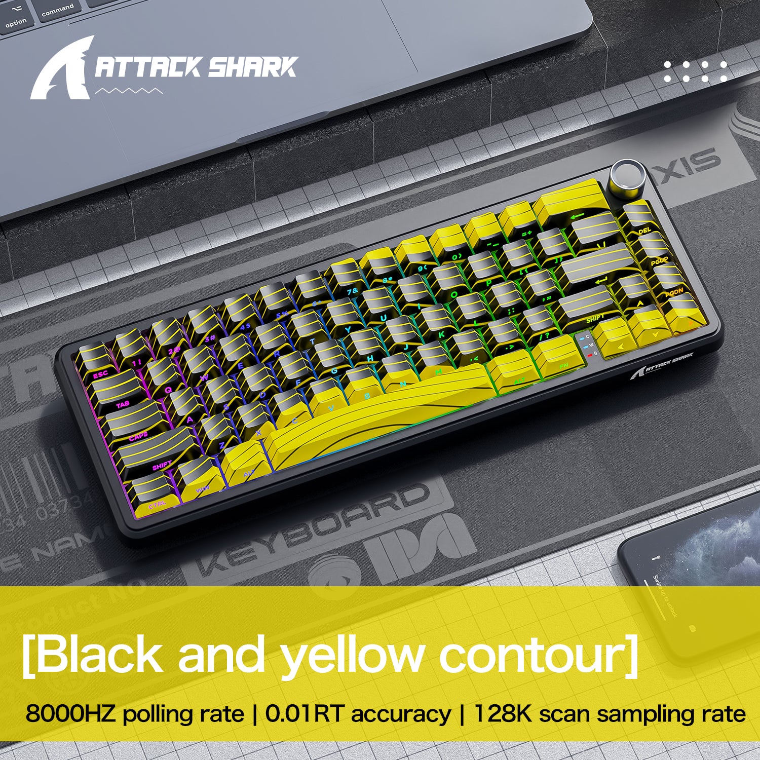 ATTACK SHARK X65PRO HE ラピッド トリガー キーボード