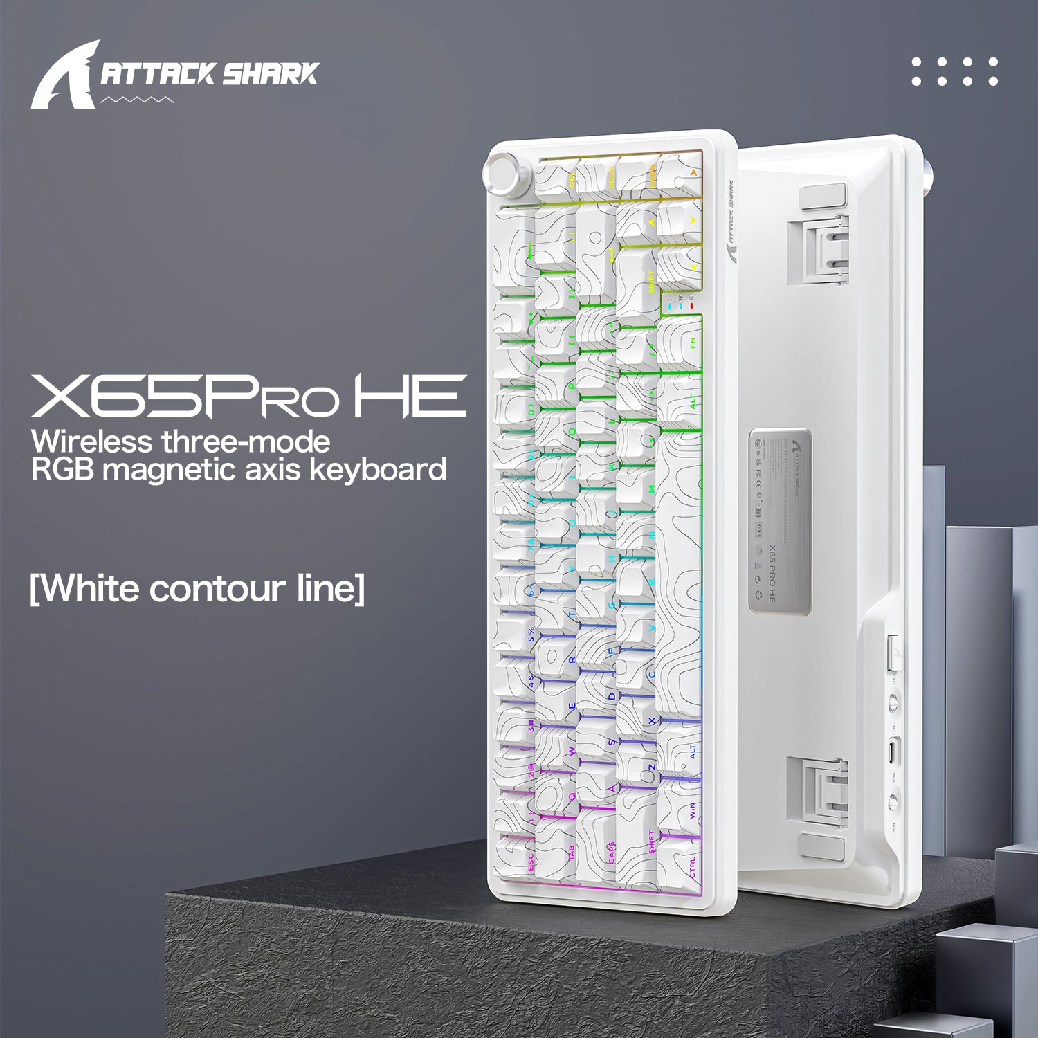 ATTACK SHARK X65PRO HE ラピッド トリガー キーボード