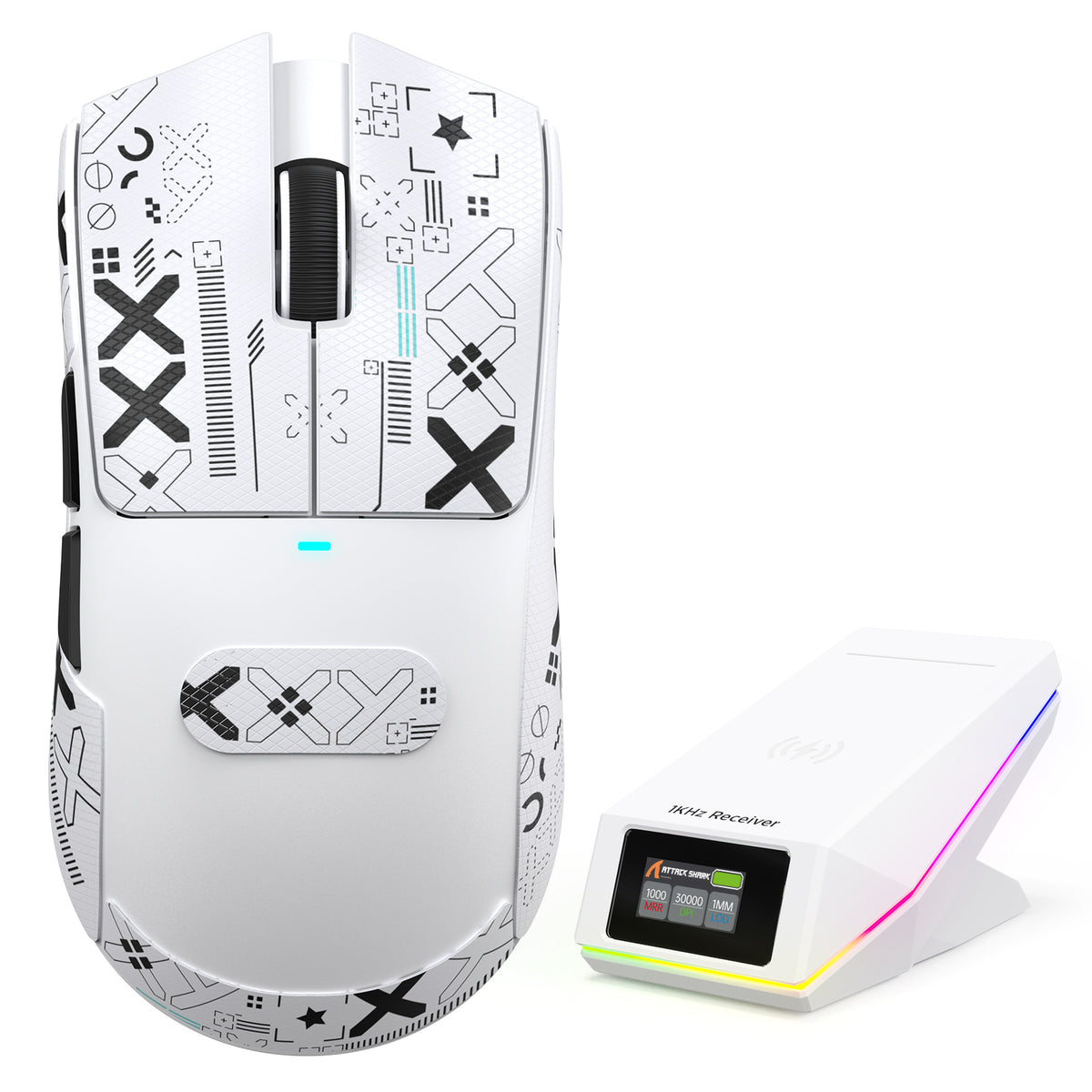 ATTACK SHARK X11 PRO V2 ワイヤレスゲーミングマウス TFTディスプレイ付き充電ドック