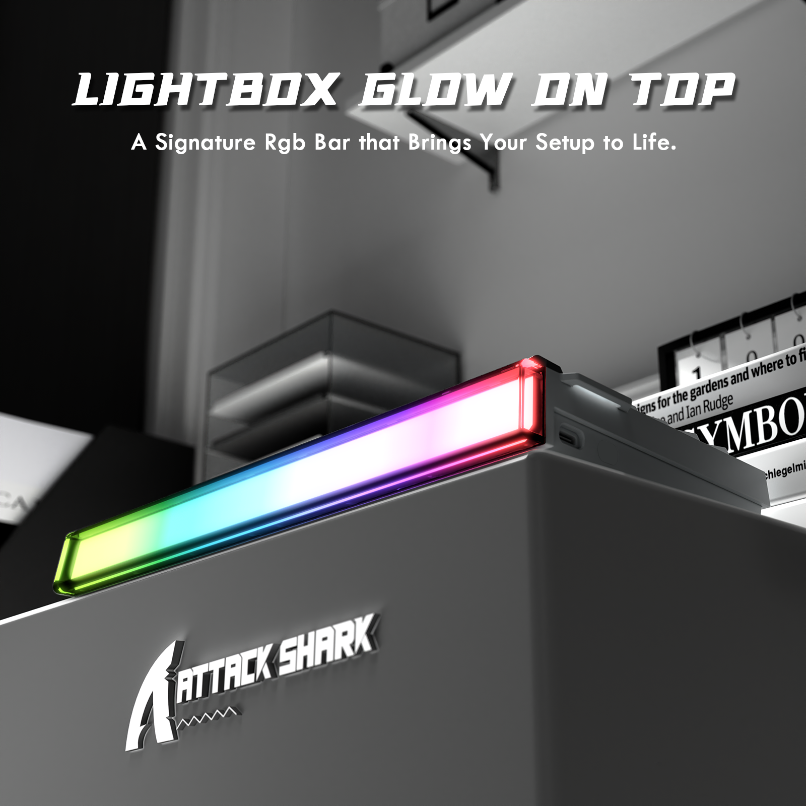 ATTACK SHARK R85 HE ラピッドトリガーキーボード 磁気スイッチ カスタムライトボックス付き