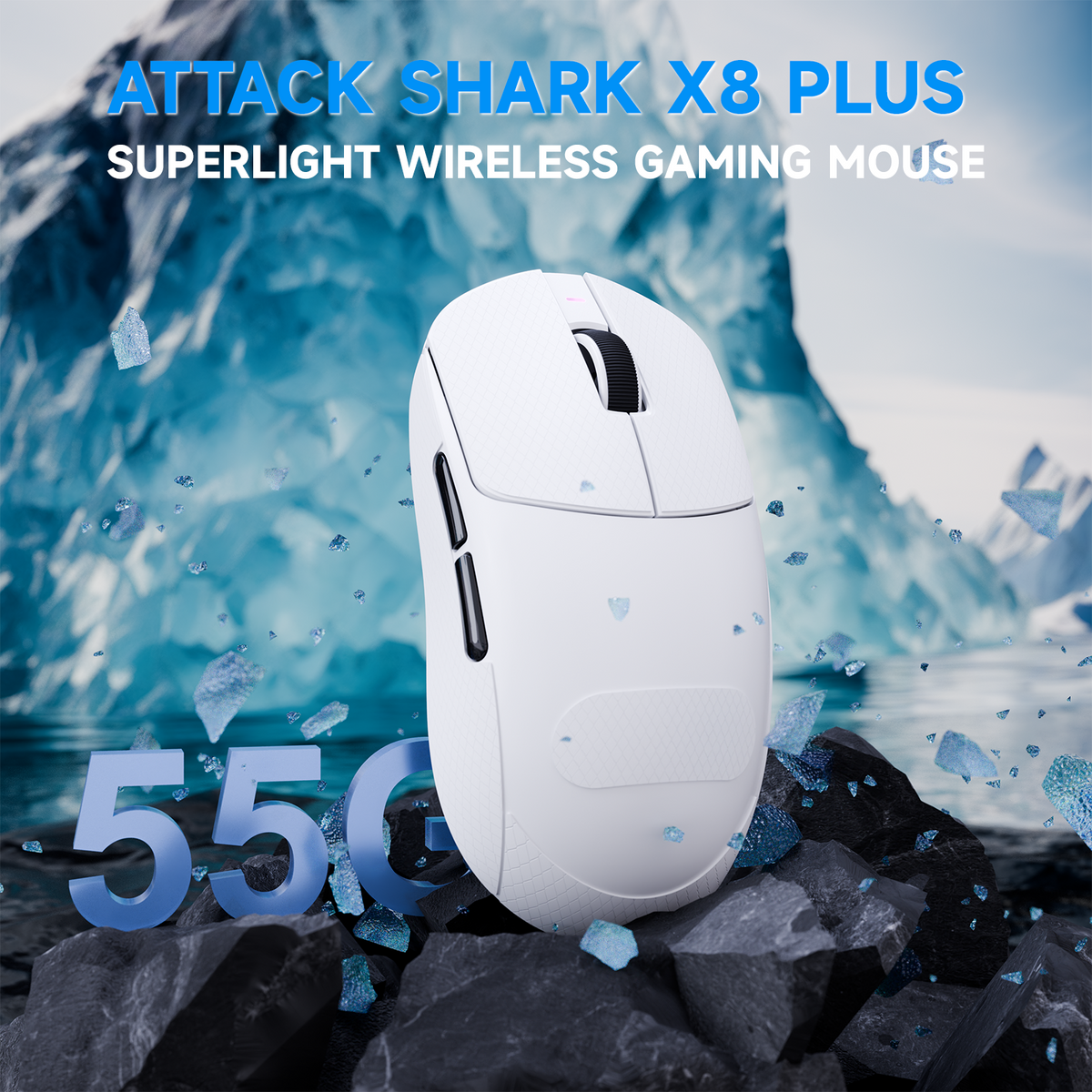 ATTACK SHARK X8 PLUS 3モードワイヤレスゲーミングマウス(C06 ULTRAケーブル付き)