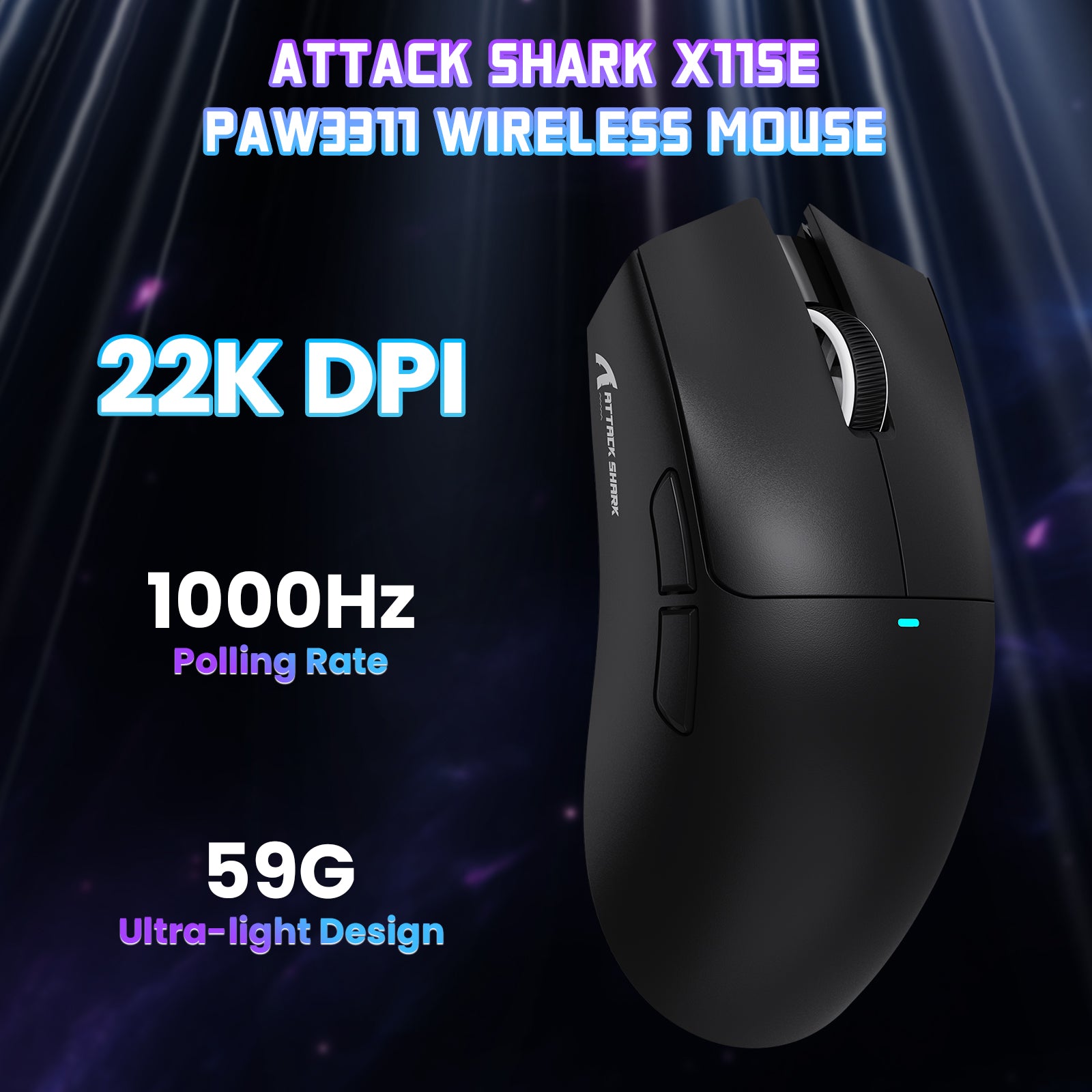 ATTACK SHARK X11SE ワイヤレスゲーミングマウス