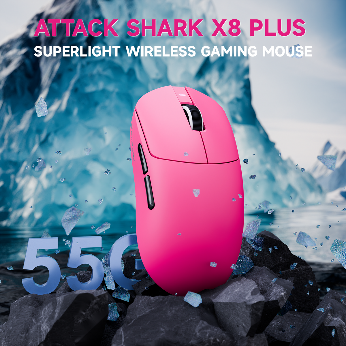 ATTACK SHARK X8 PLUS 3モードワイヤレスゲーミングマウス(C06 ULTRAケーブル付き)