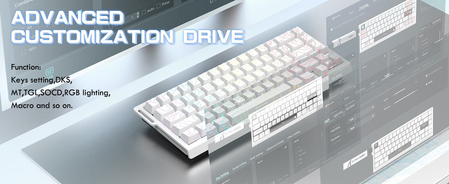 ATTACK SHARK X68HE マグネティックキーボードとX3ゲーミングマウスセット