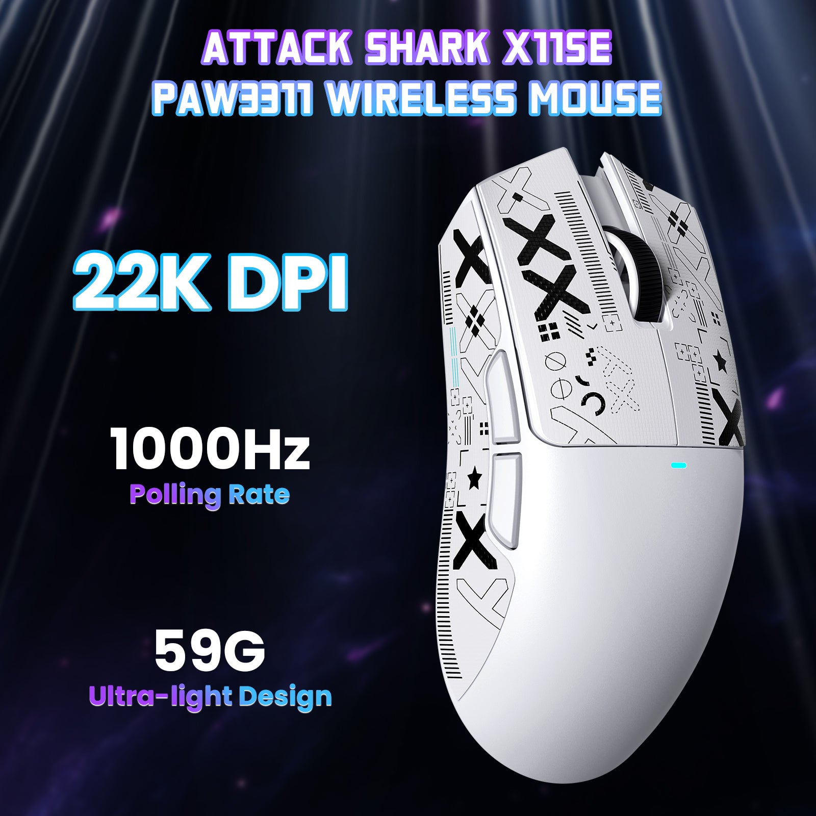 ATTACK SHARK X11SE ワイヤレスゲーミングマウス