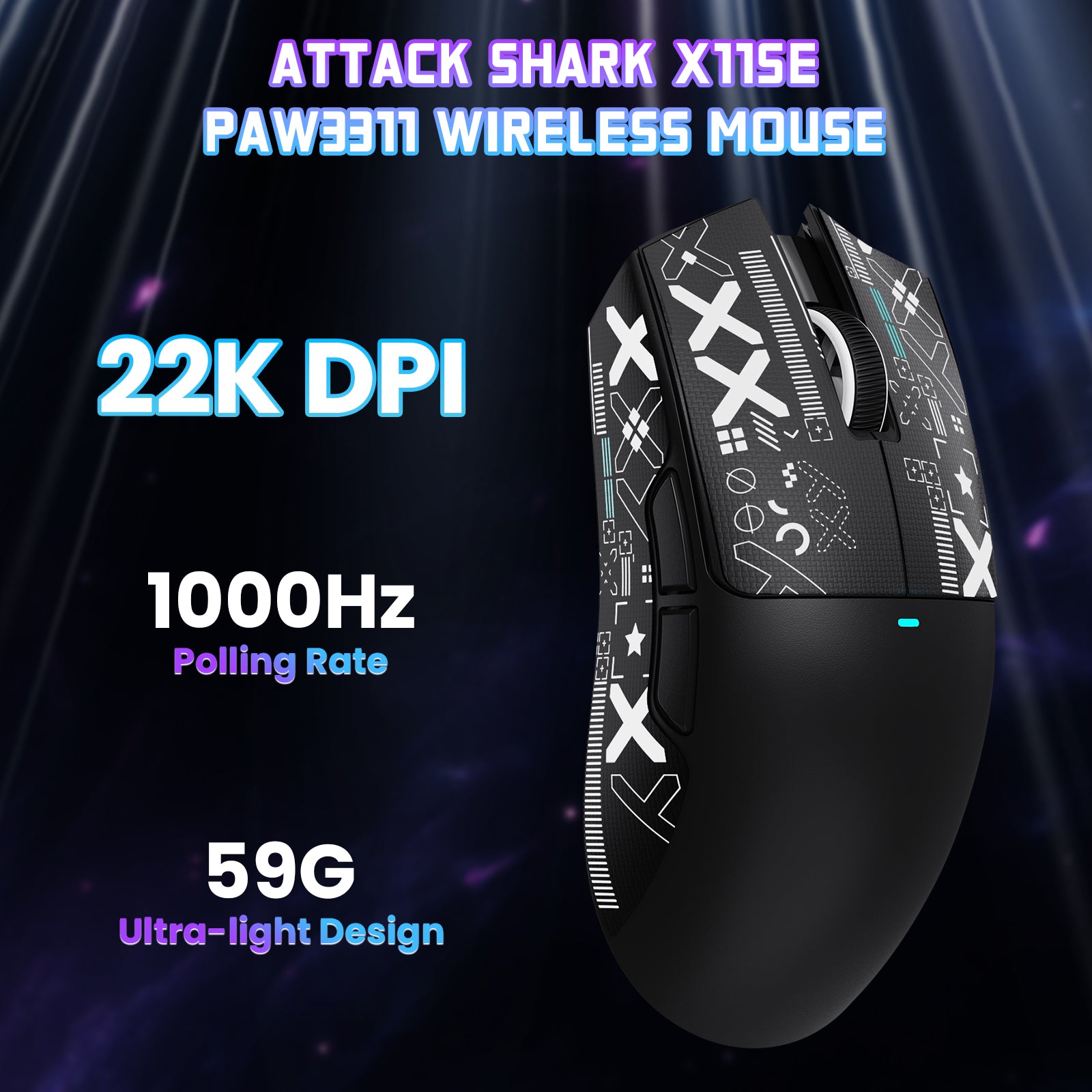 ATTACK SHARK X11SE ワイヤレスゲーミングマウス
