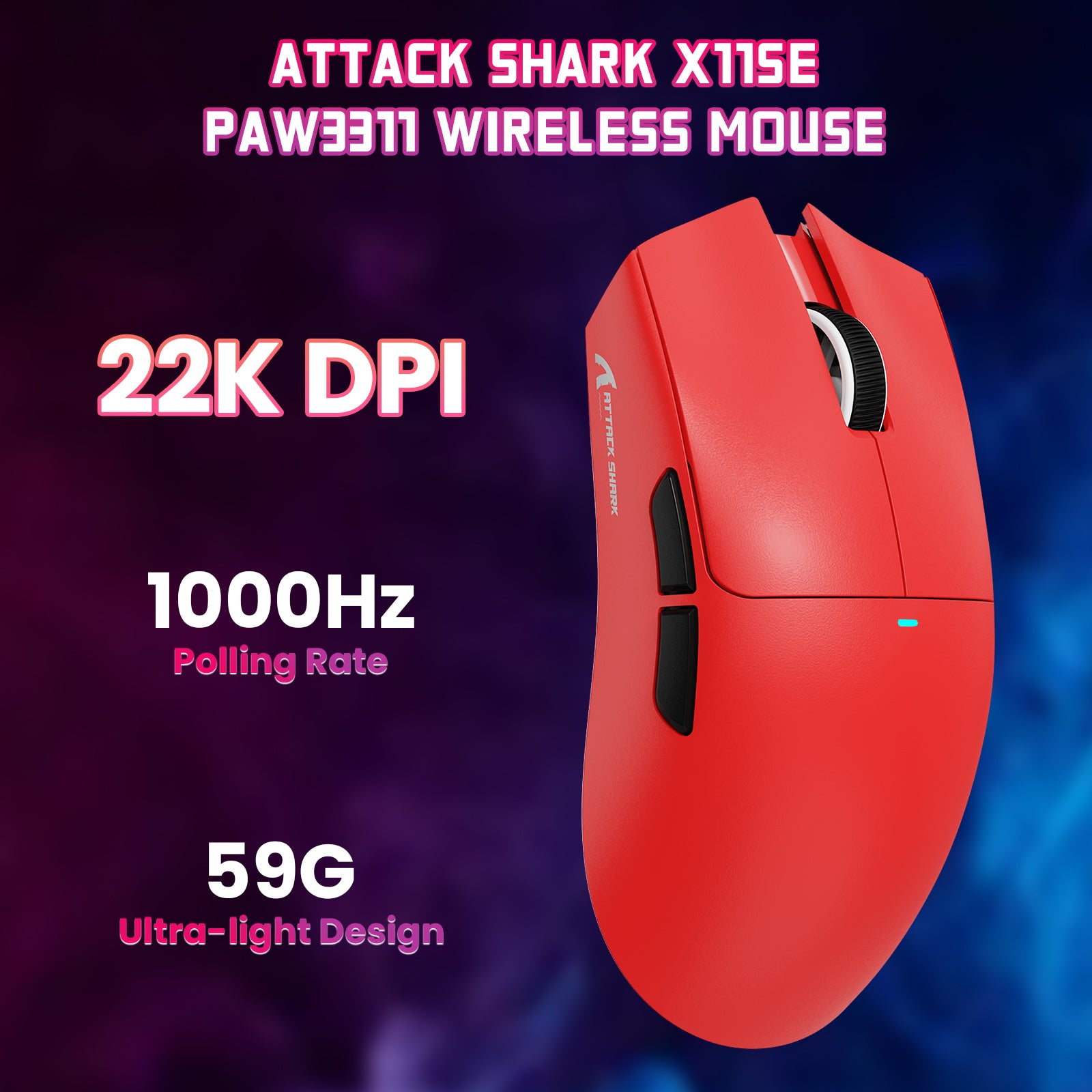 ATTACK SHARK X11SE ワイヤレスゲーミングマウス