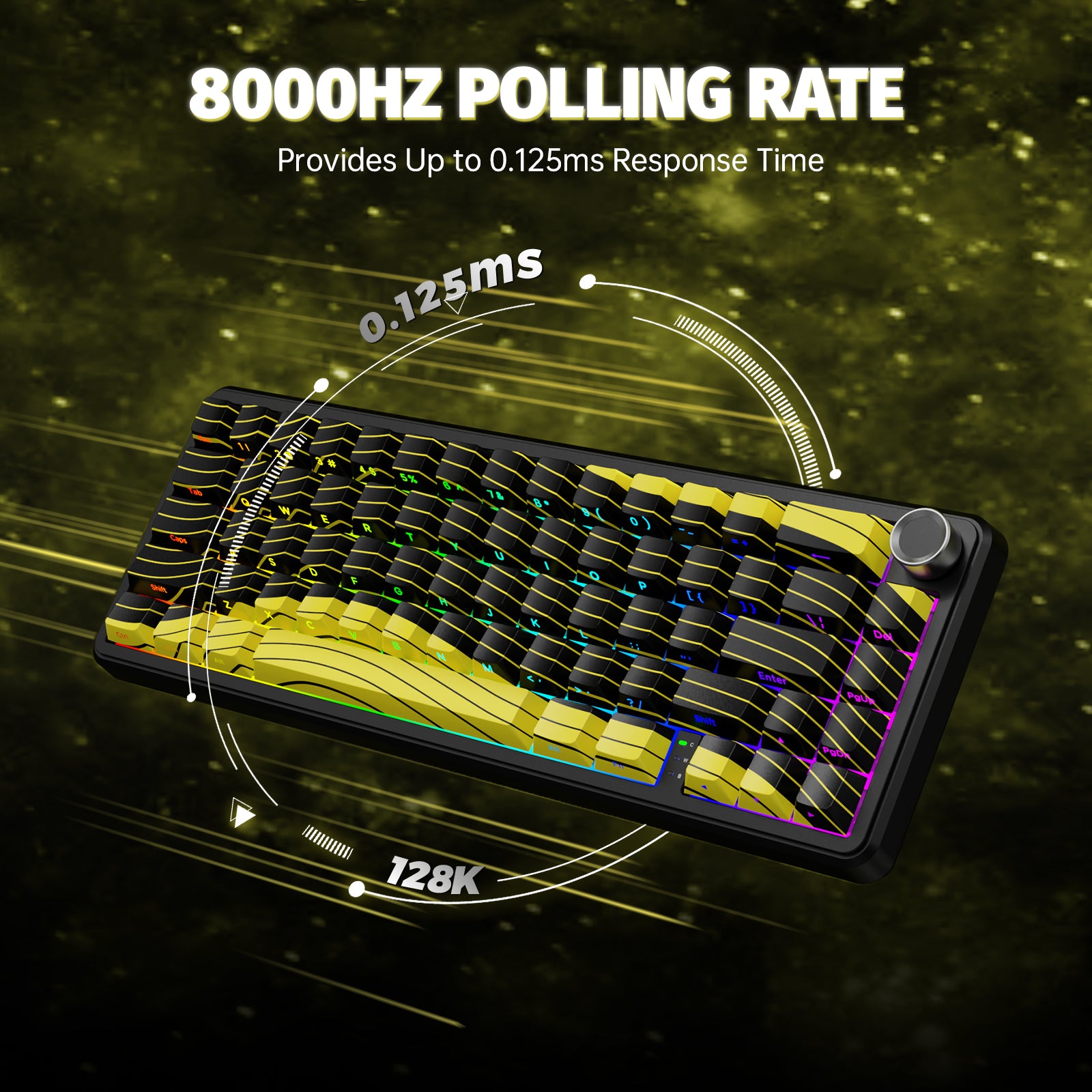 ATTACK SHARK X65PRO HE ワイヤレス ラピッド トリガー キーボード 磁気スイッチ