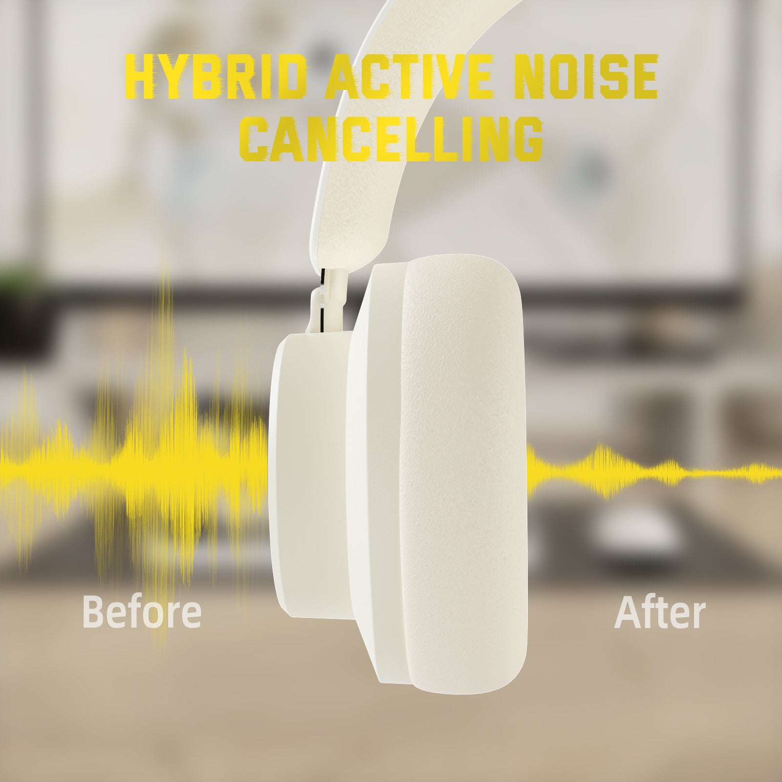 ATTACK SHARK G500 Gaming Headset with Hybrid Active Noise Cancelling