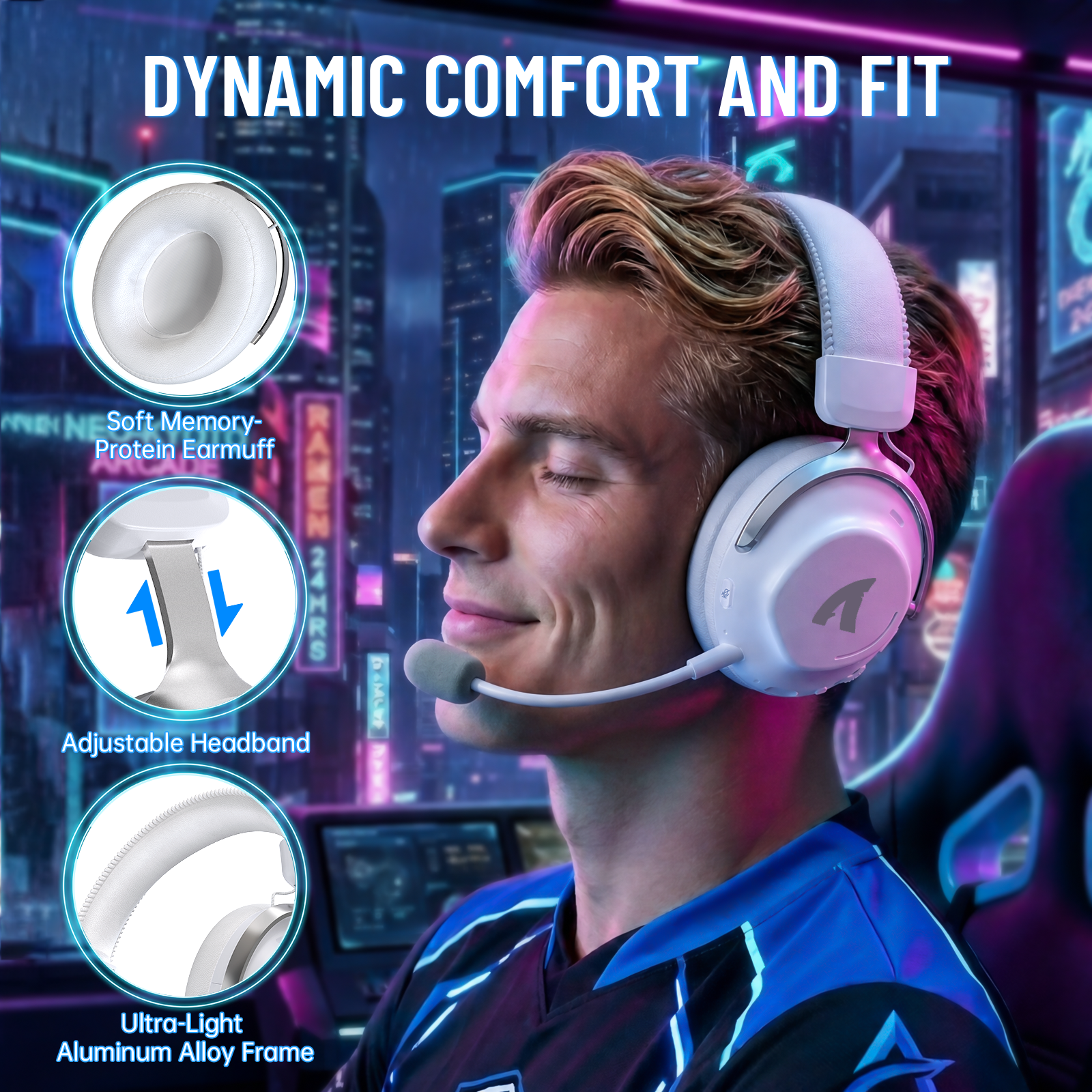 ATTACK SHARK L50PRO トリモードワイヤレスゲーミングヘッドセット