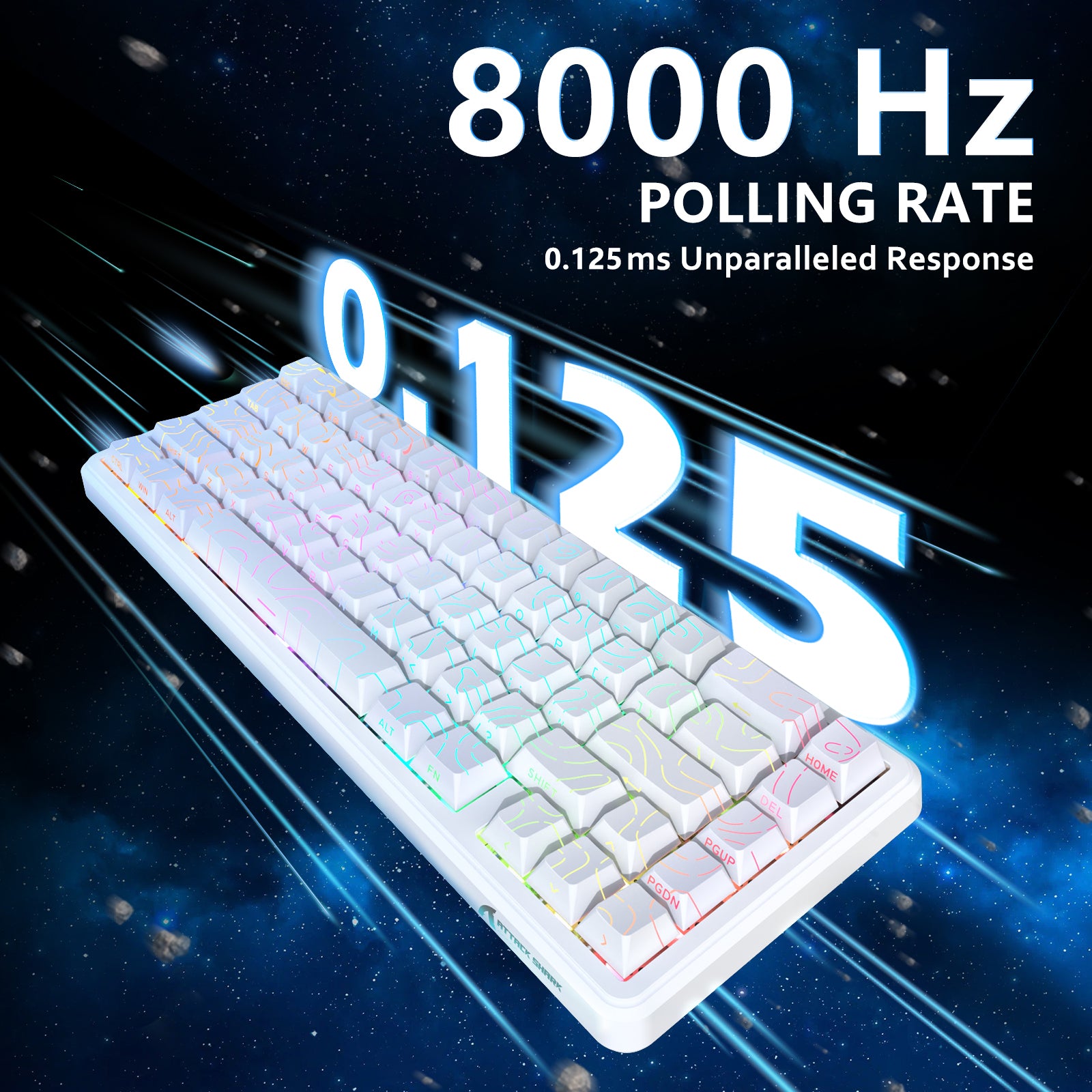 ATTACK SHARK X65 HE マグネティックスイッチラピッドトリガーキーボード
