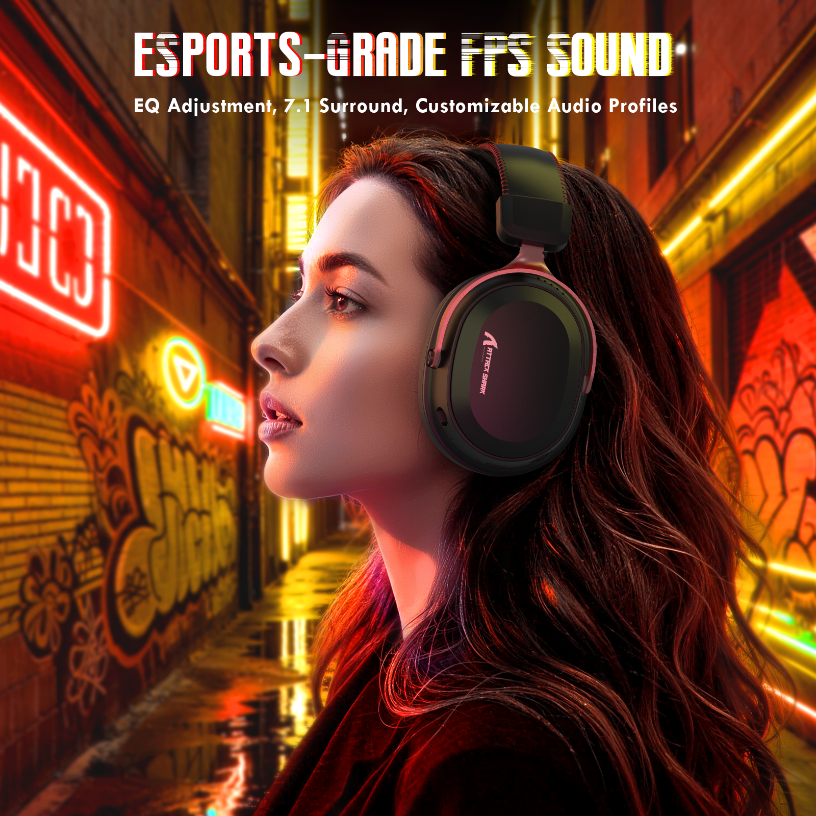 ATTACK SHARK L30PRO ワイヤレスゲーミングヘッドセット