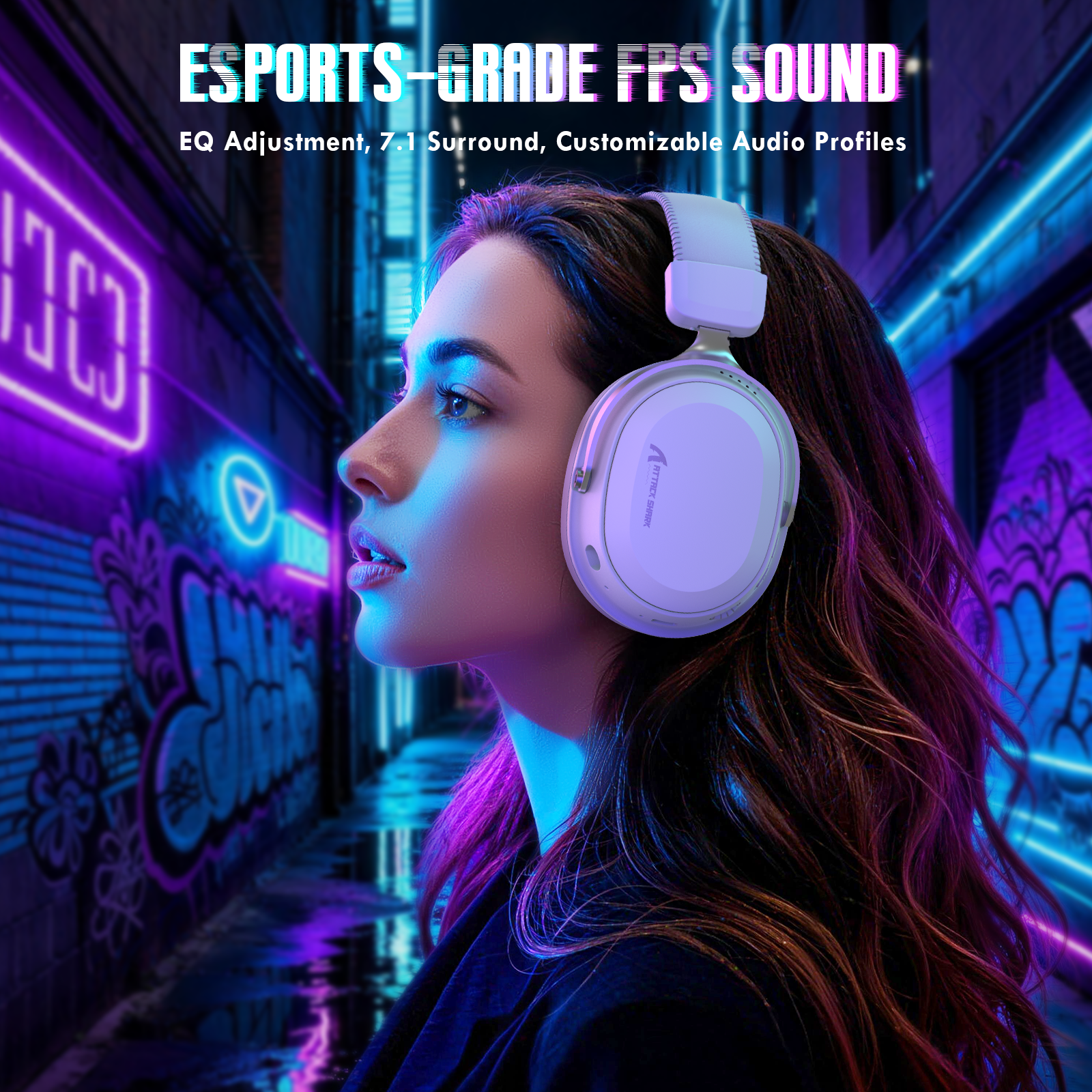 ATTACK SHARK L30PRO ワイヤレスゲーミングヘッドセット