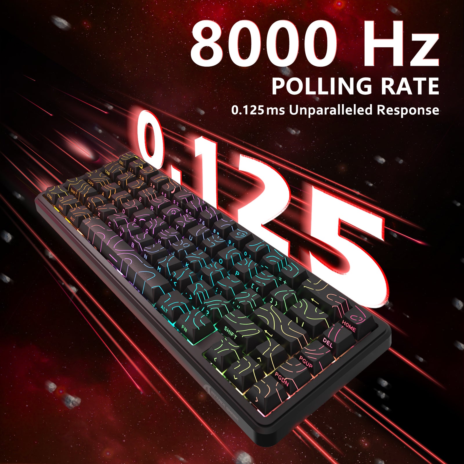 ATTACK SHARK X65 HE マグネティックスイッチラピッドトリガーキーボード