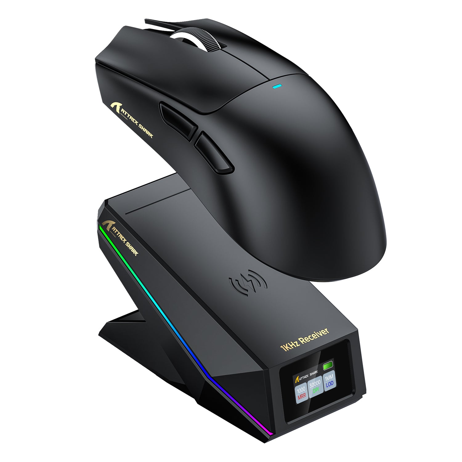 ATTACK SHARK X11 PRO V2 ワイヤレスゲーミングマウス TFTディスプレイ付き充電ドック C06コイルケーブル付き
