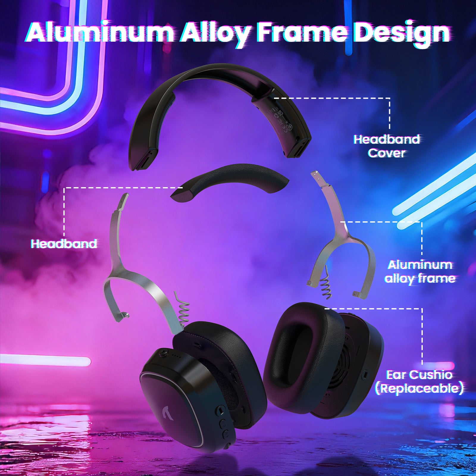 ATTACK SHARK G800 ワイヤレスゲーミングヘッドセット