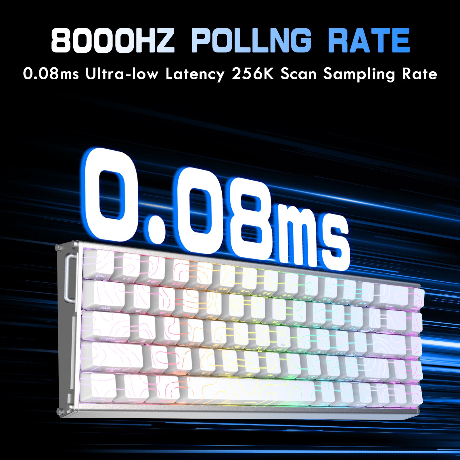 ATTACK SHARK X68MAX HE ラピッドトリガー CNC アルミニウムキーボード マグネティックスイッチ C01Ultra RGB コイルケーブル付き