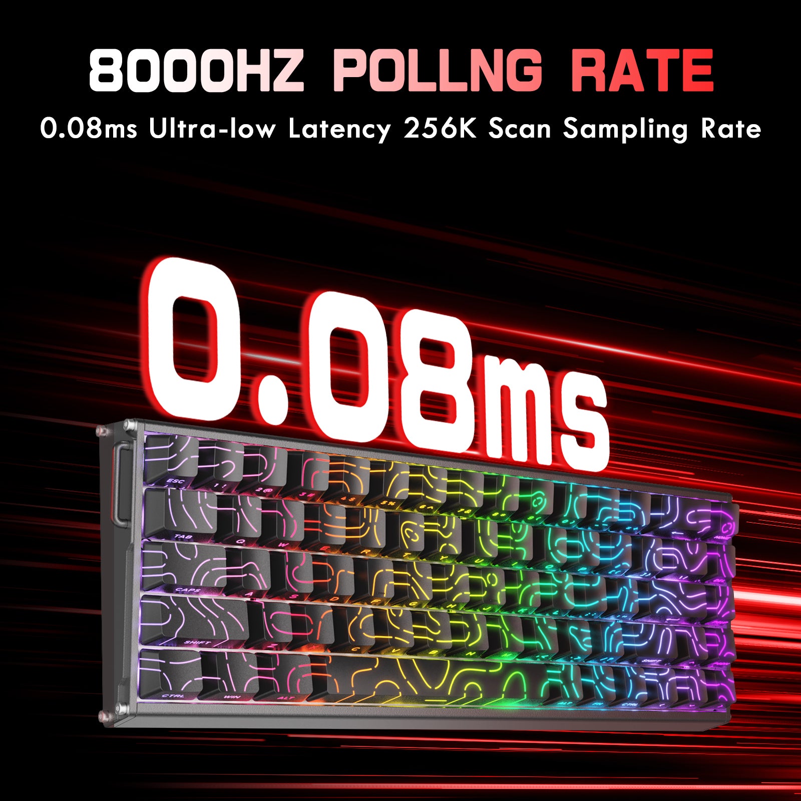 ATTACK SHARK X68MAX HE ラピッドトリガーCNCアルミニウムキーボード 磁気スイッチ C01Ultra RGBコイルケーブル付き
