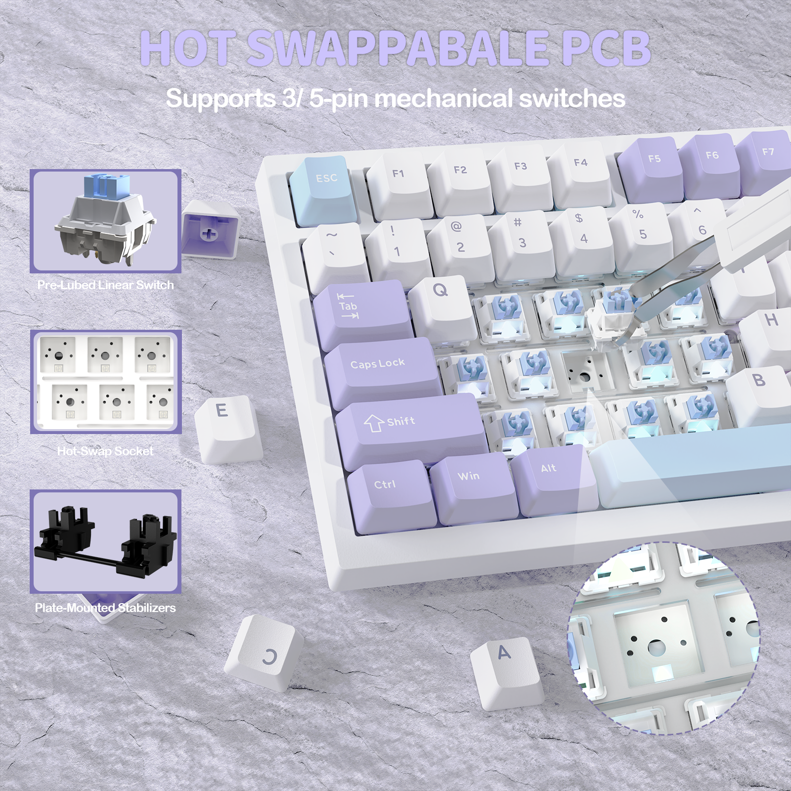 ATTACK SHARK X820Ultra トライモードガスケットメカニカルキーボード
