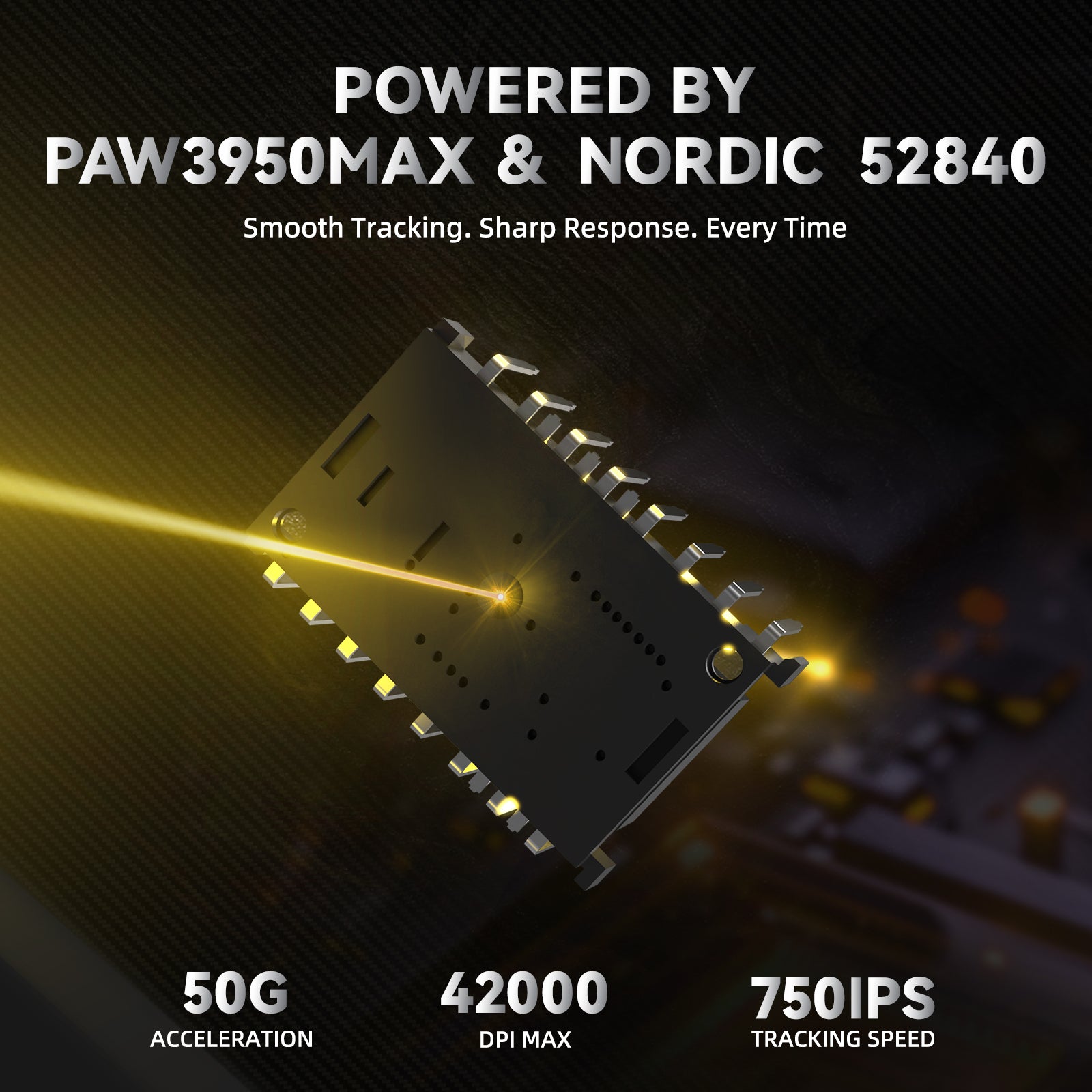 ATTACK SHARK R11 ULTRA カーボンファイバー ワイヤレス 8K PAW3950MAX ゲーミングマウス(C06 Ultra LEDケーブル付き)