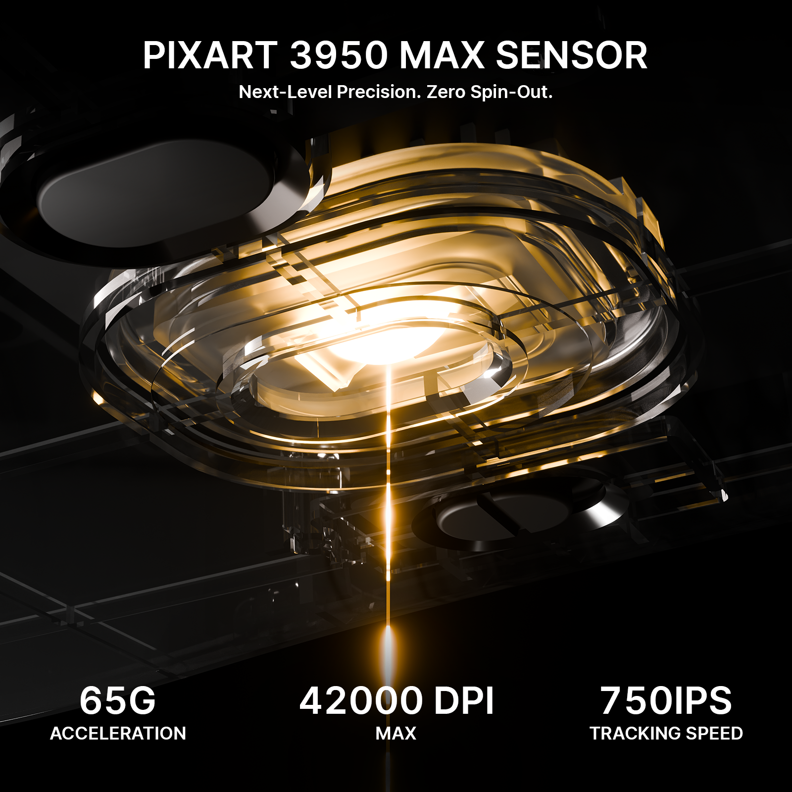 ATTACK SHARK V8 Ultra-Light Ergonomic Wireless Gaming Mouse