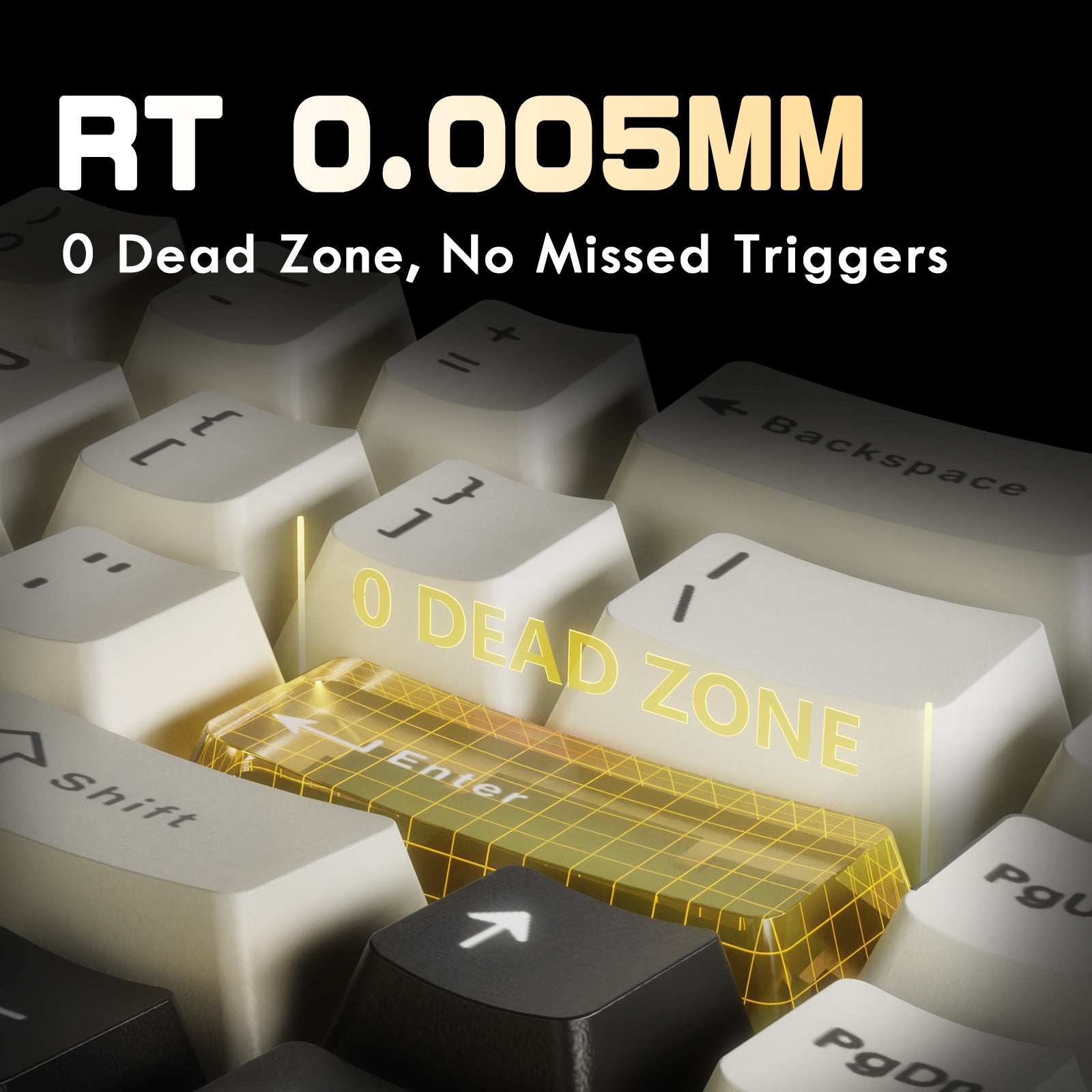 ATTACK SHARK gaming keyboard with 0.08ms ultra-low latency