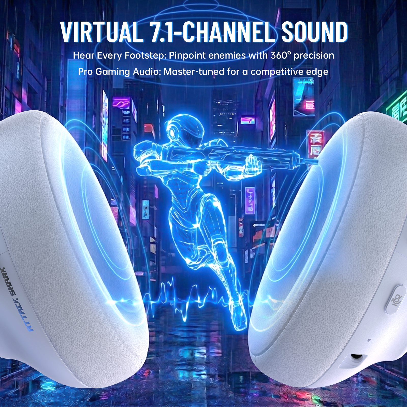 ATTACK SHARK L50PRO トリモードワイヤレスゲーミングヘッドセット