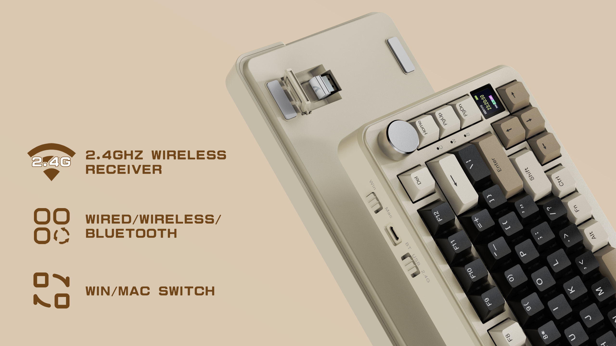 ATTACK SHARK X85PRO 3モード ガスケット メカニカル キーボード