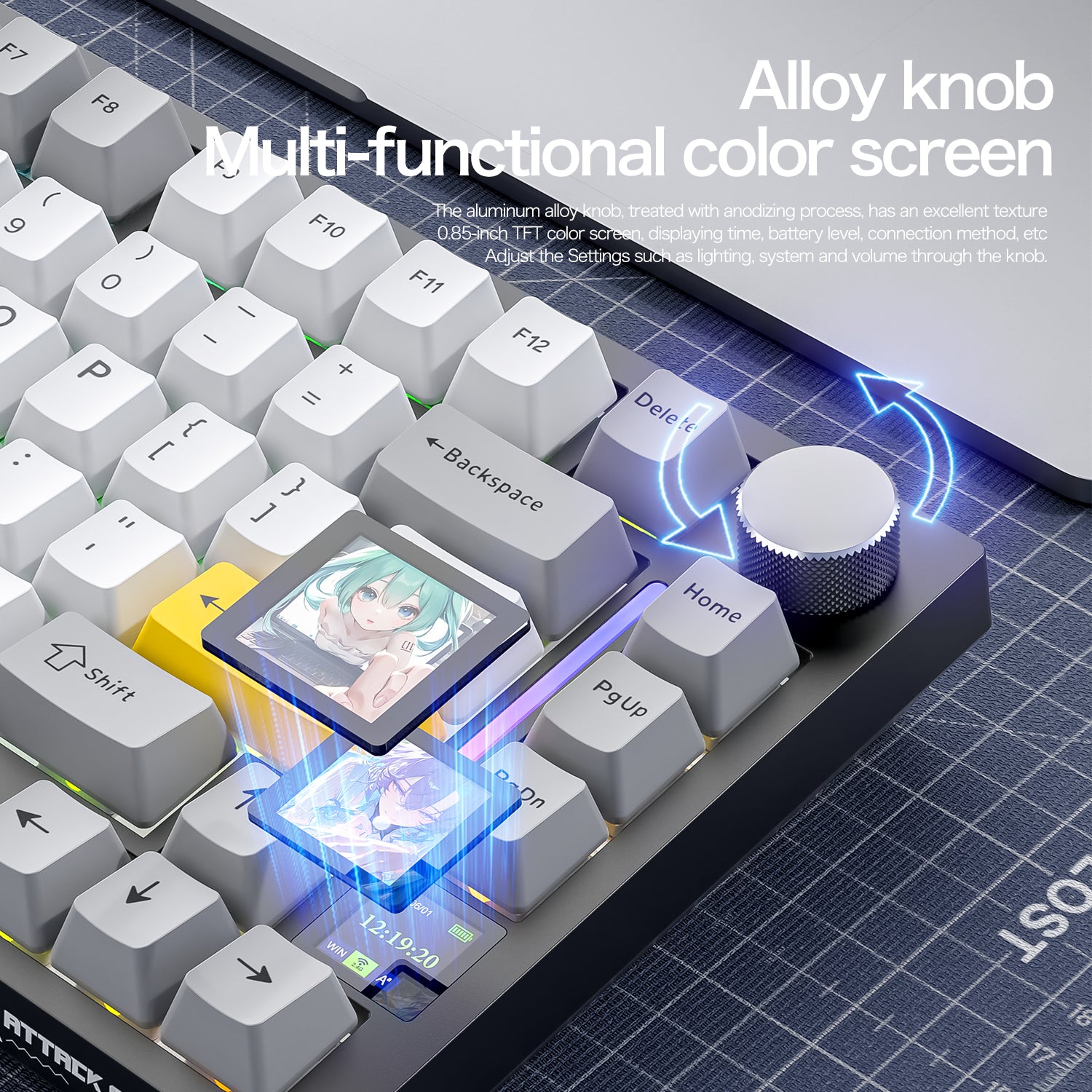 ATTACK SHARK X820ULTRA メカニカルキーボード(C01ULTRA コイルケーブル付き)