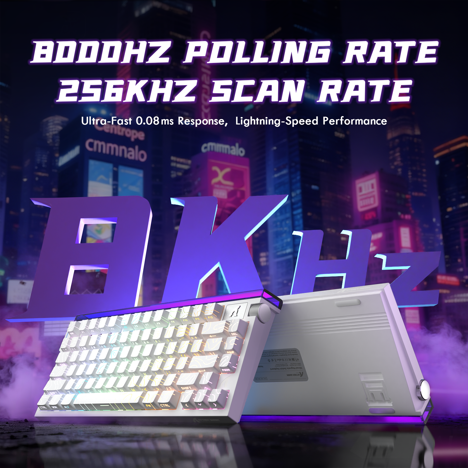 ATTACK SHARK R85 HE ラピッドトリガーキーボード マグネティックスイッチ(カスタムライトボックス付き)