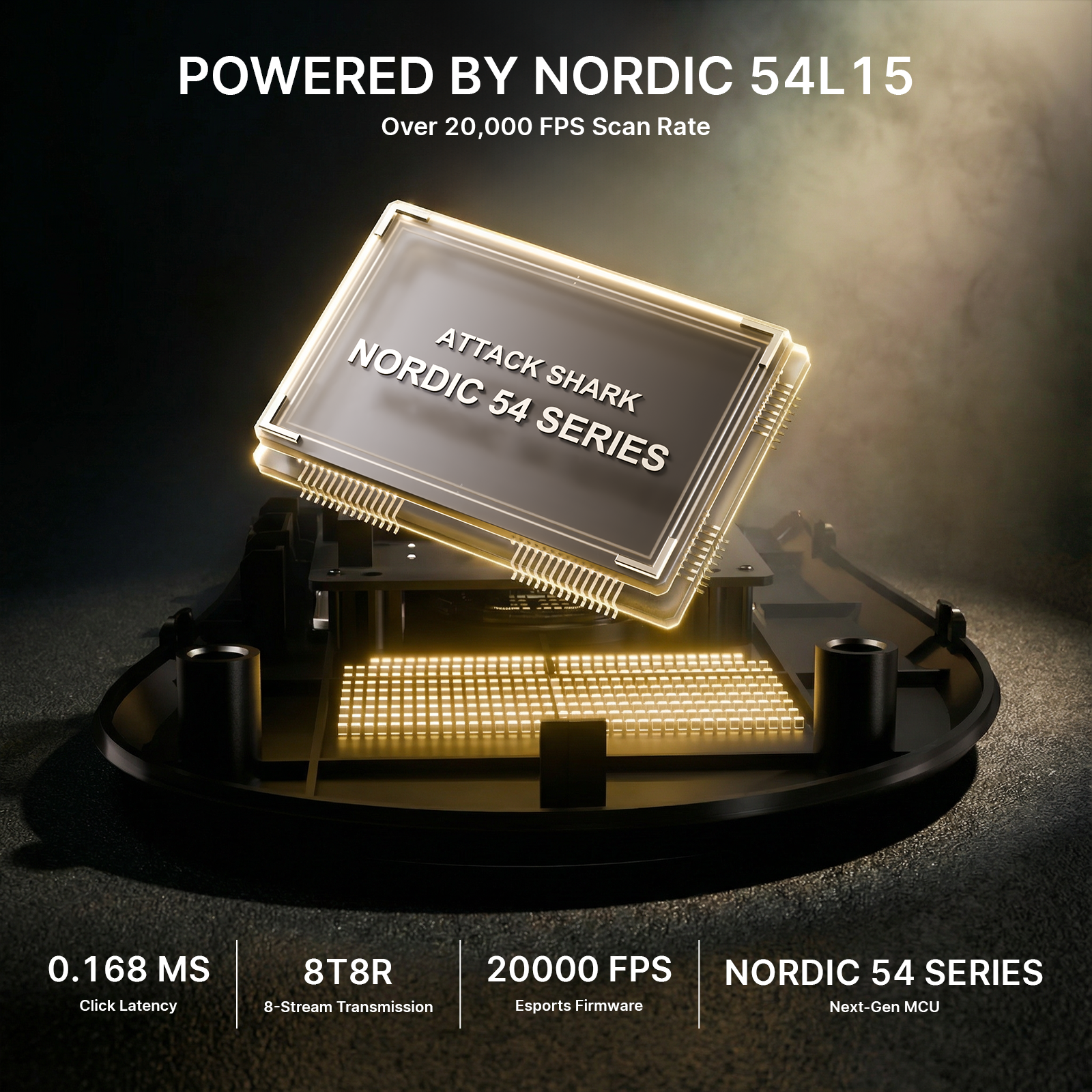 ATTACK SHARK V8 Ultra-Light Ergonomic Wireless Gaming Mouse