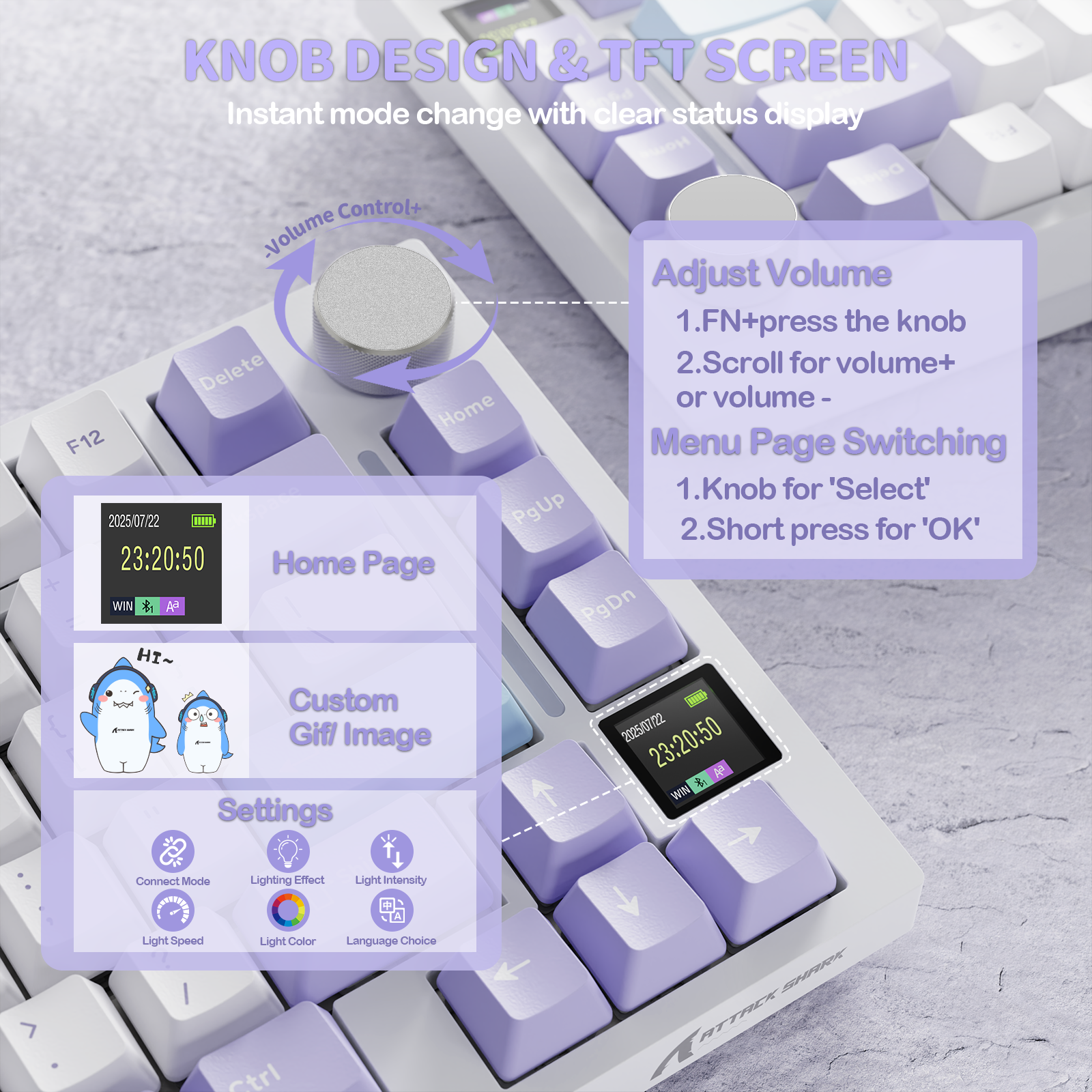 ATTACK SHARK X820Ultra トライモードガスケットメカニカルキーボード