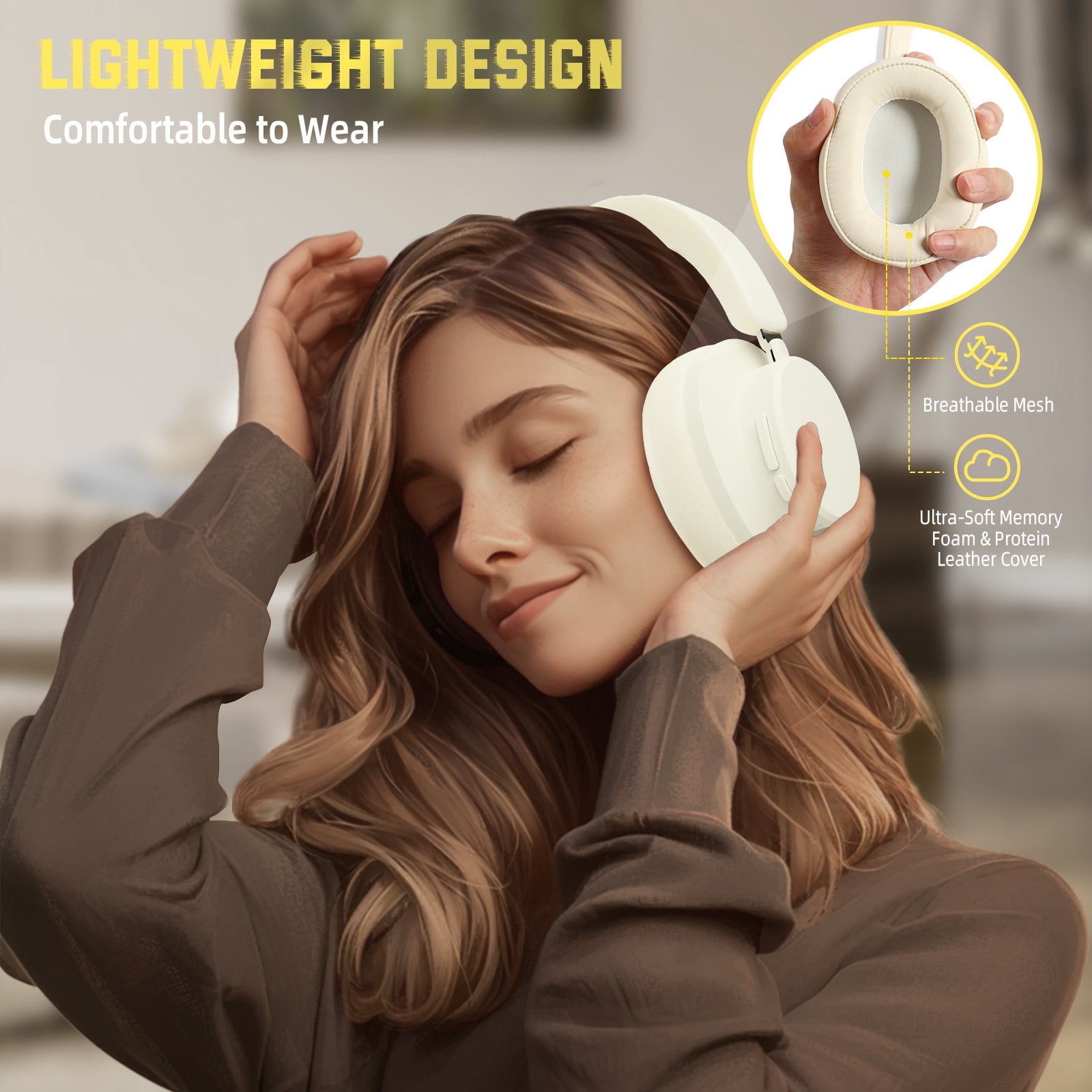 ATTACK SHARK G500 Gaming Headset - Lightweight and Comfortable Design