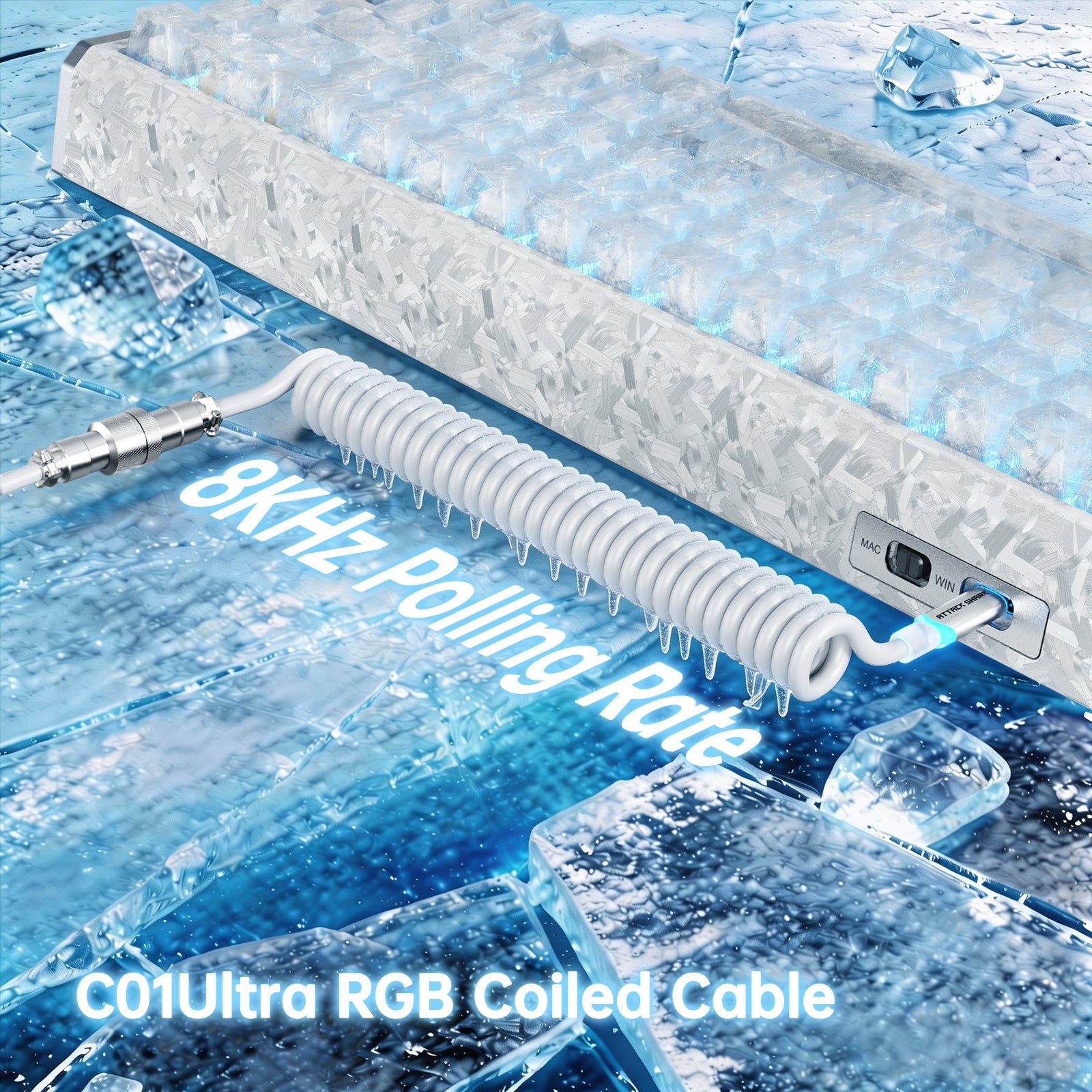 ATTACK SHARK X11 ULTRA & R68 HE カーボンファイバーゲーミングバンドル(C01ULTRAコイルケーブル付き)