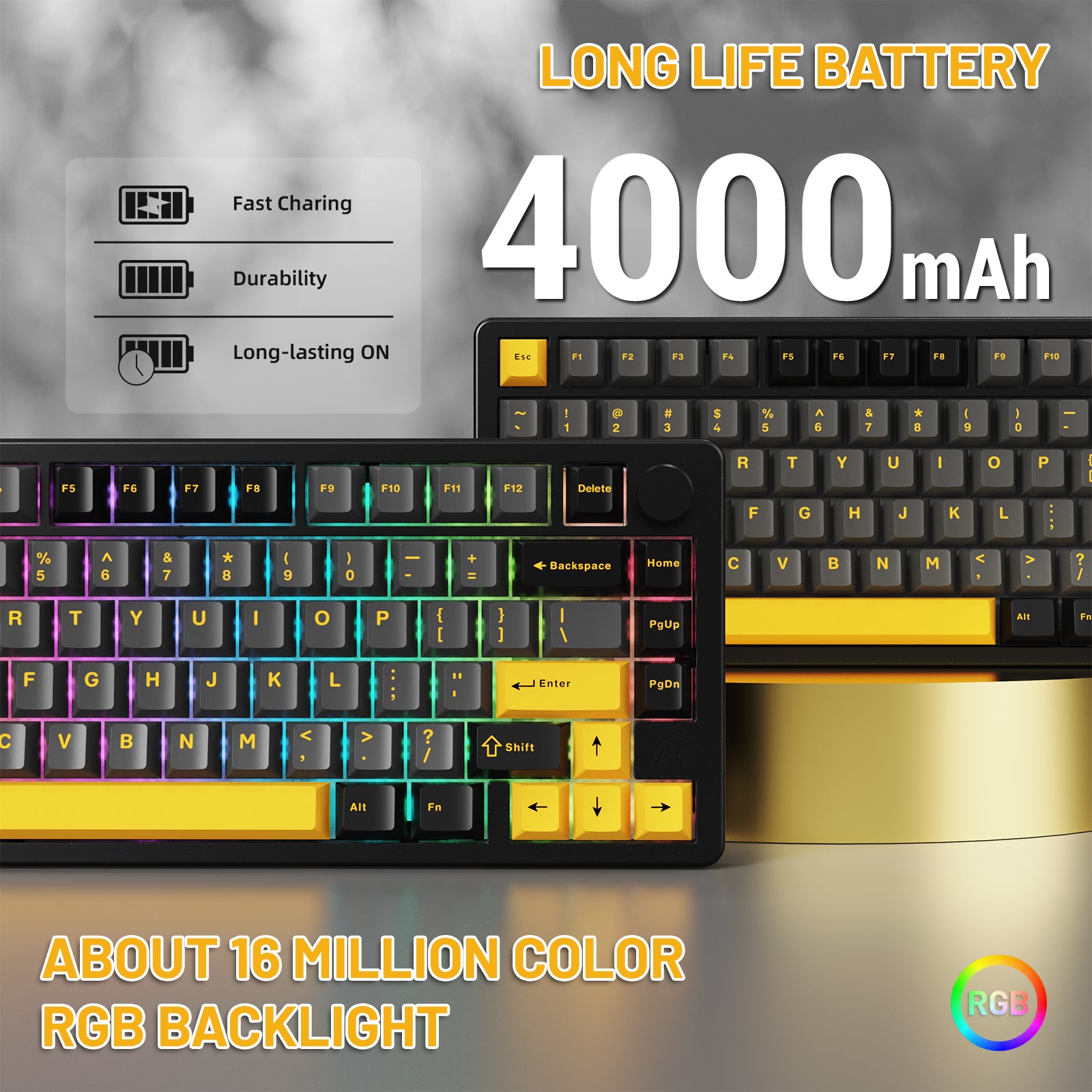 ATTACK SHARK X86 フル アルミニウム キーボード