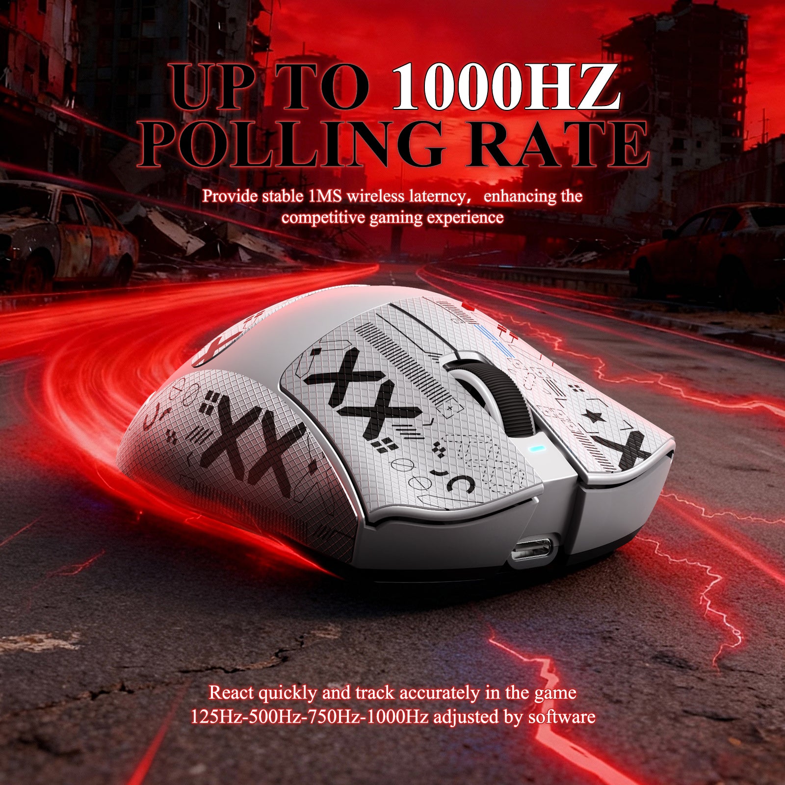 ATTACK SHARK V3PRO 超軽量トライモードゲーミングマウス(充電ドック付き)