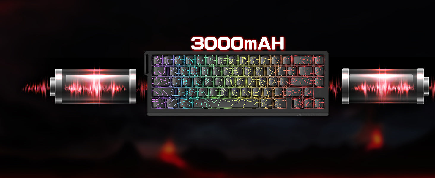 ATTACK SHARK X68PRO HE ワイヤレスラピッドトリガーキーボード コイルケーブル付き