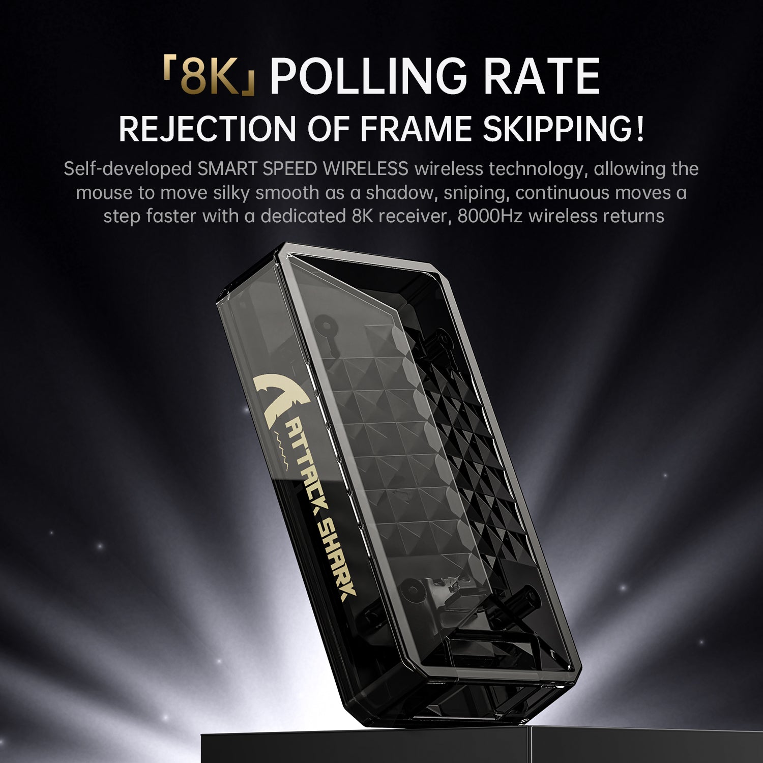 ATTACK SHARK X8PRO トライモード ワイヤレス ゲーミングマウス 40000 DPI 超軽量