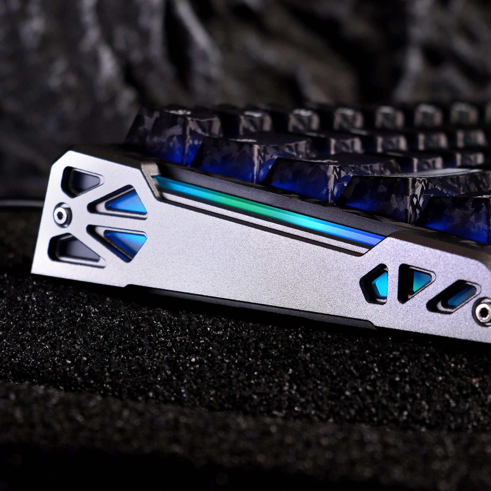 ATTACK SHARK R68 HE Carbon Fiber Wired Rapid Trigger Magnetic Switch Keyboard With C01 Ultra RGB Coiled Cable