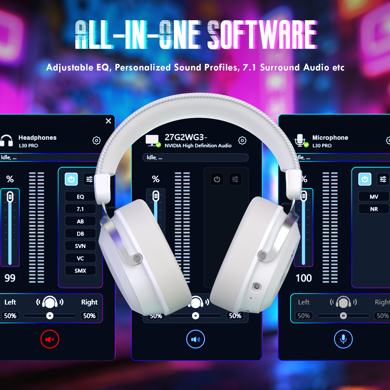 ATTACK SHARK L30PRO ワイヤレスゲーミングヘッドセット