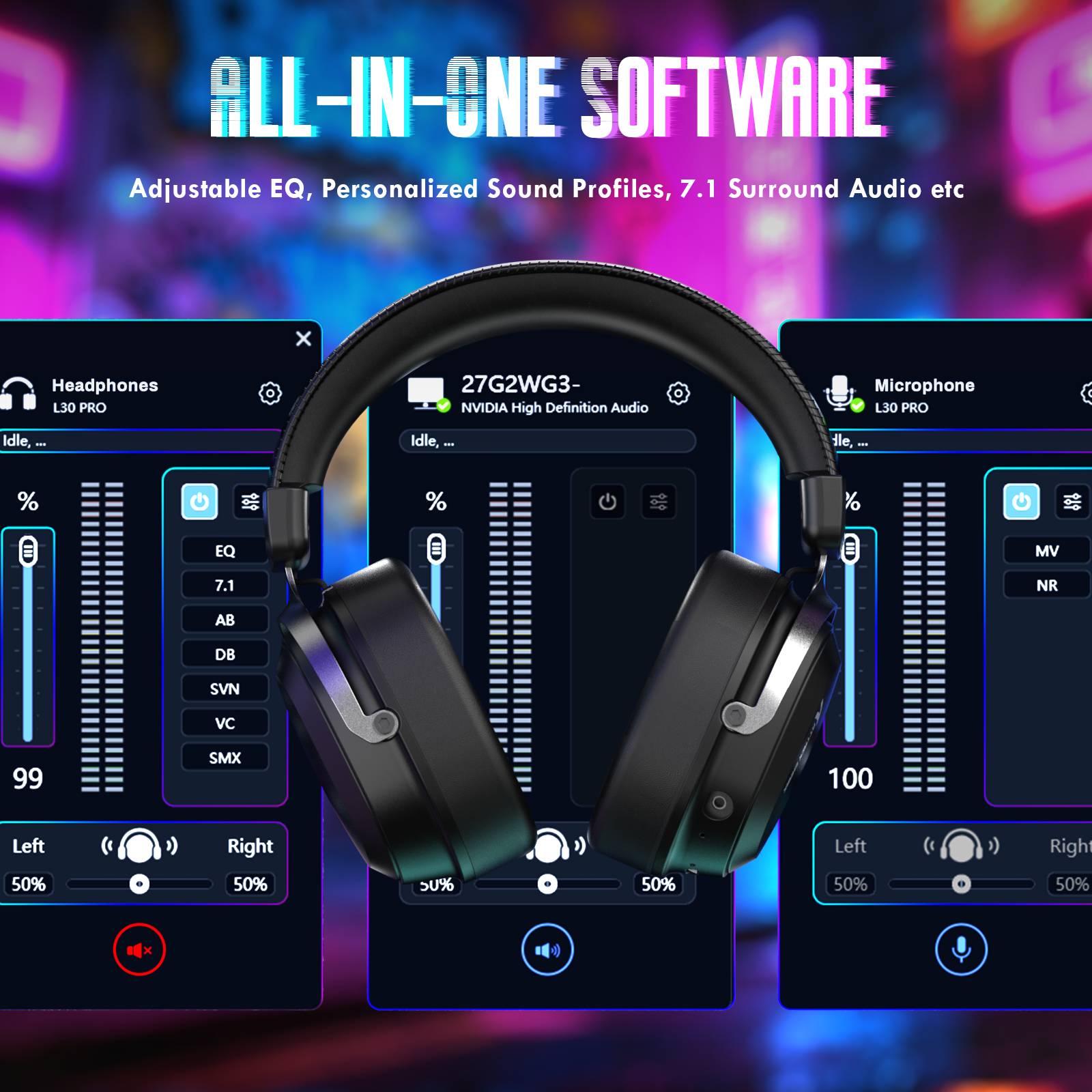 ATTACK SHARK L30PRO ワイヤレスゲーミングヘッドセット