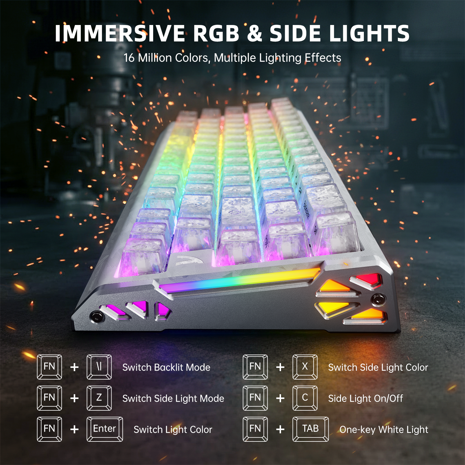 ATTACK SHARK R68 HE カーボンファイバー ラピッドトリガーキーボード マグネティックスイッチ