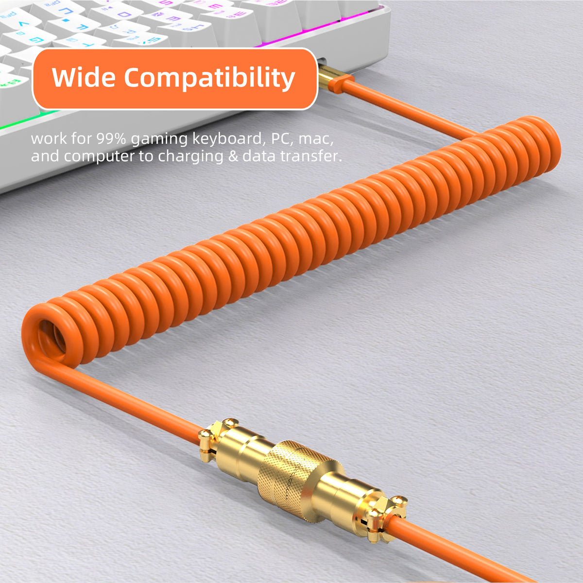 ATTACK SHARK x MAMBASNAKE C02 コイルケーブル