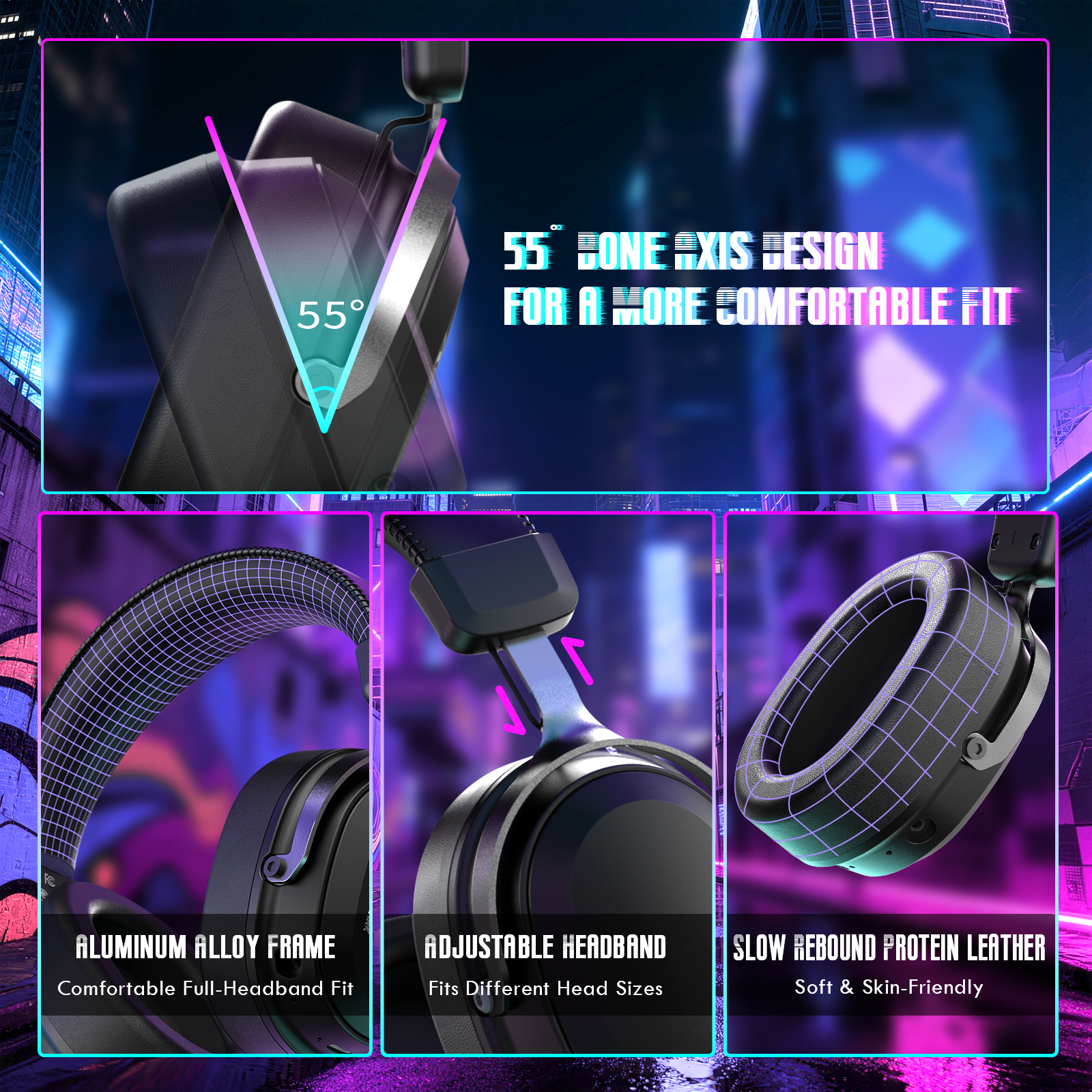 ATTACK SHARK L30PRO ワイヤレスゲーミングヘッドセット